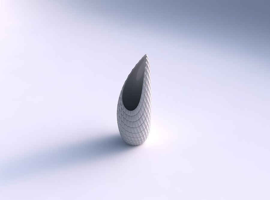 Vase Tsunami with strange tiles 3D print model_0