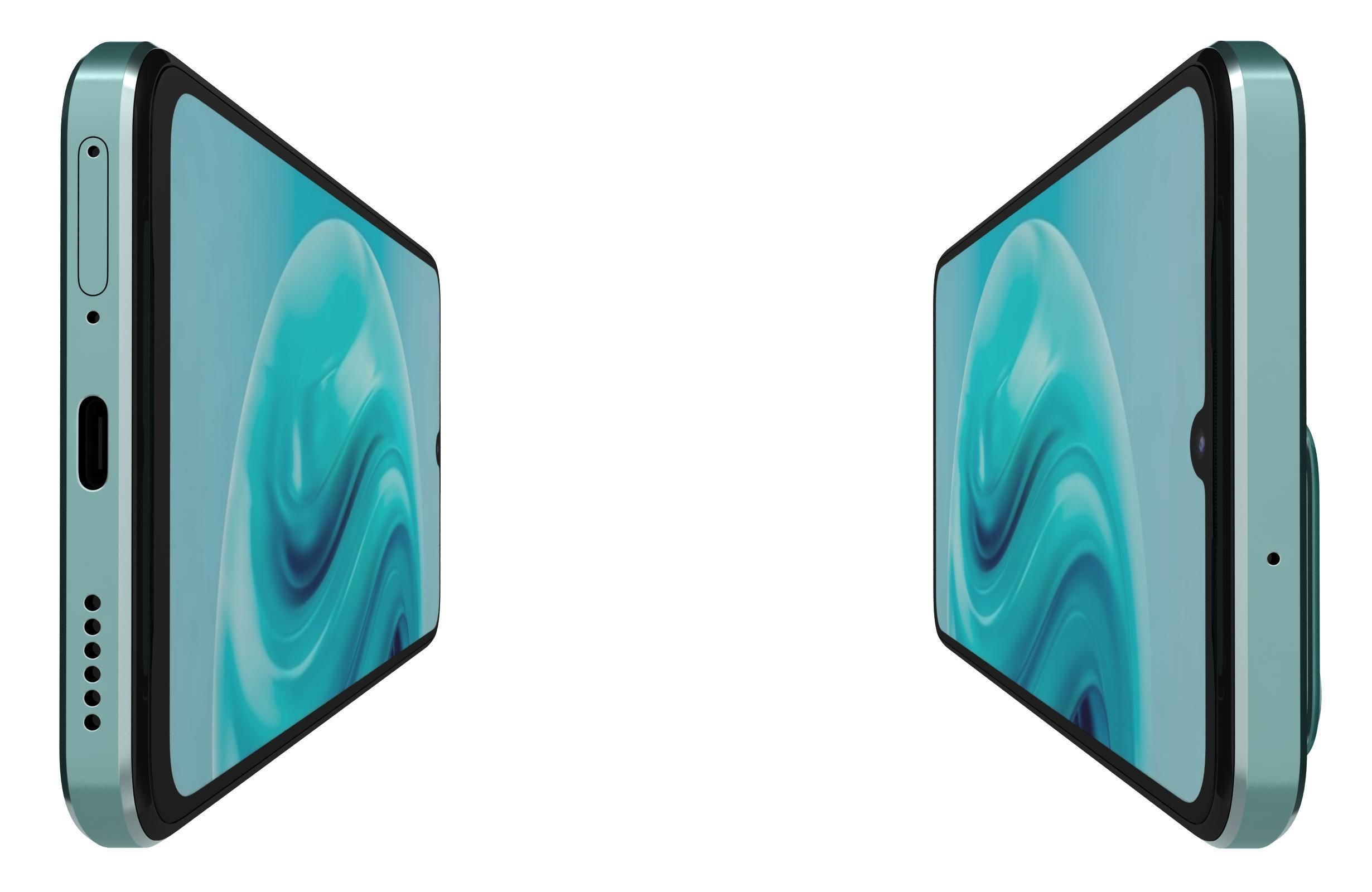 Huawei Enjoy 70 Green 3D model_25