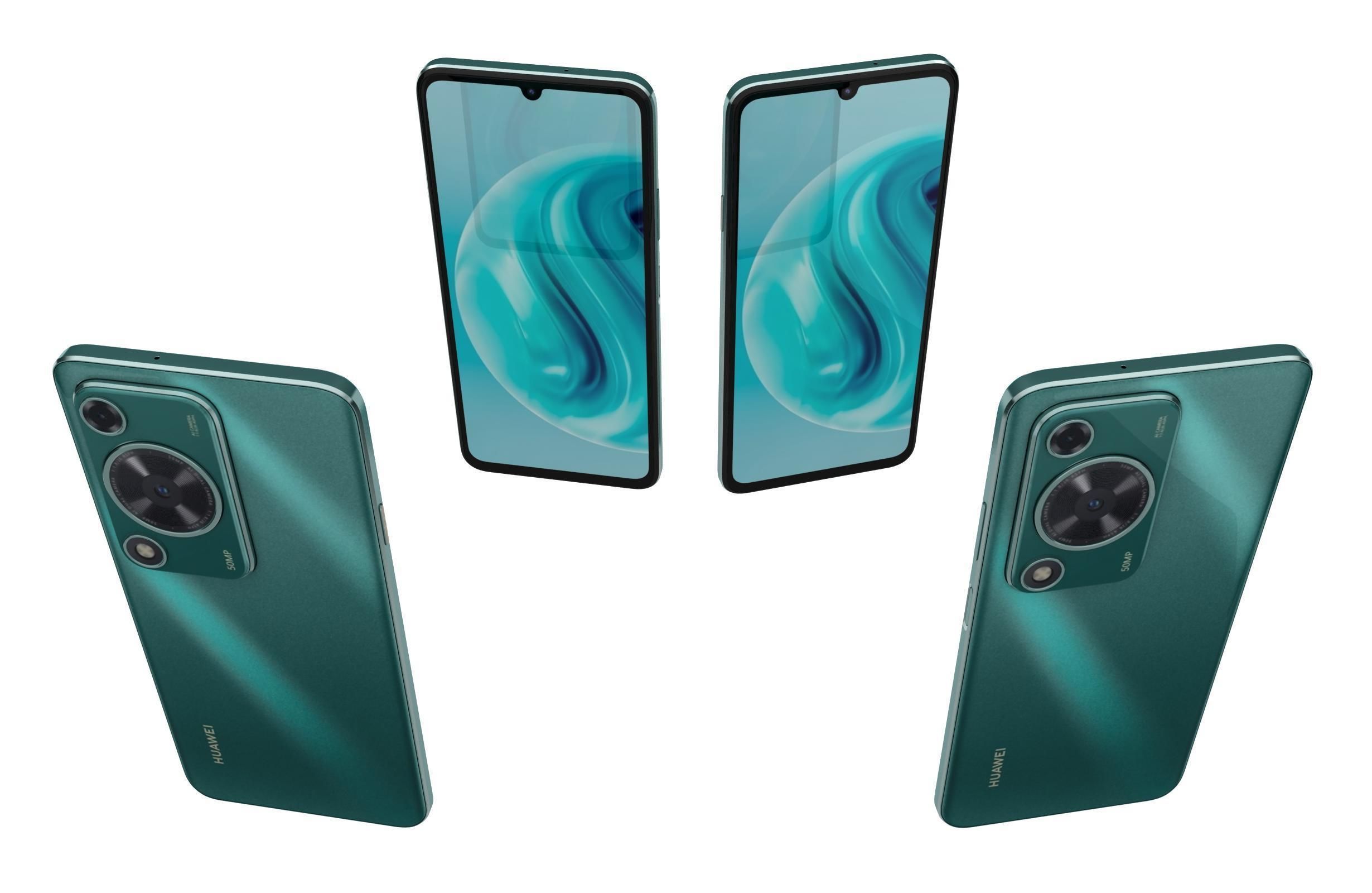 Huawei Enjoy 70 Green 3D model_21