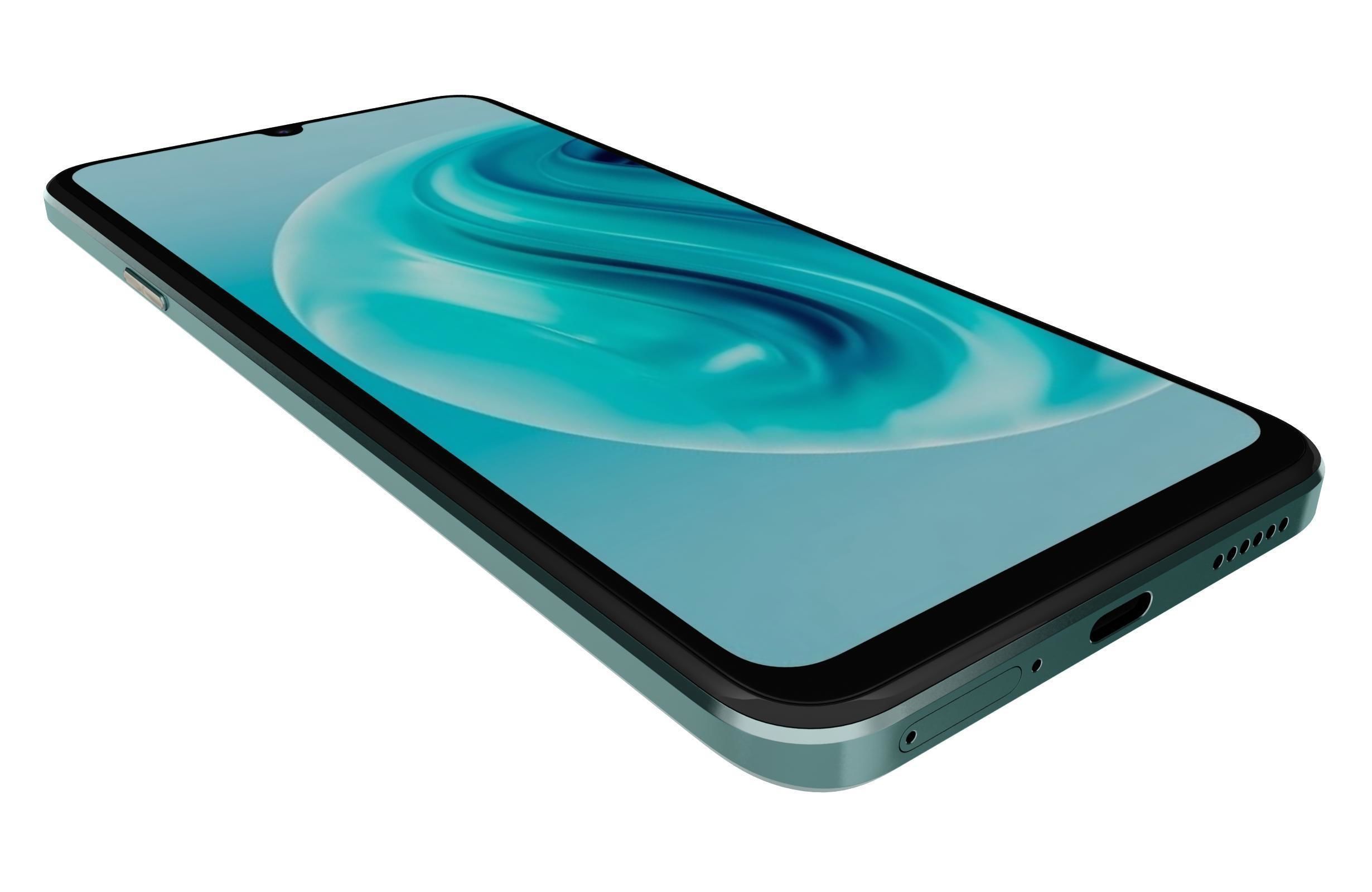 Huawei Enjoy 70 Green 3D model_4