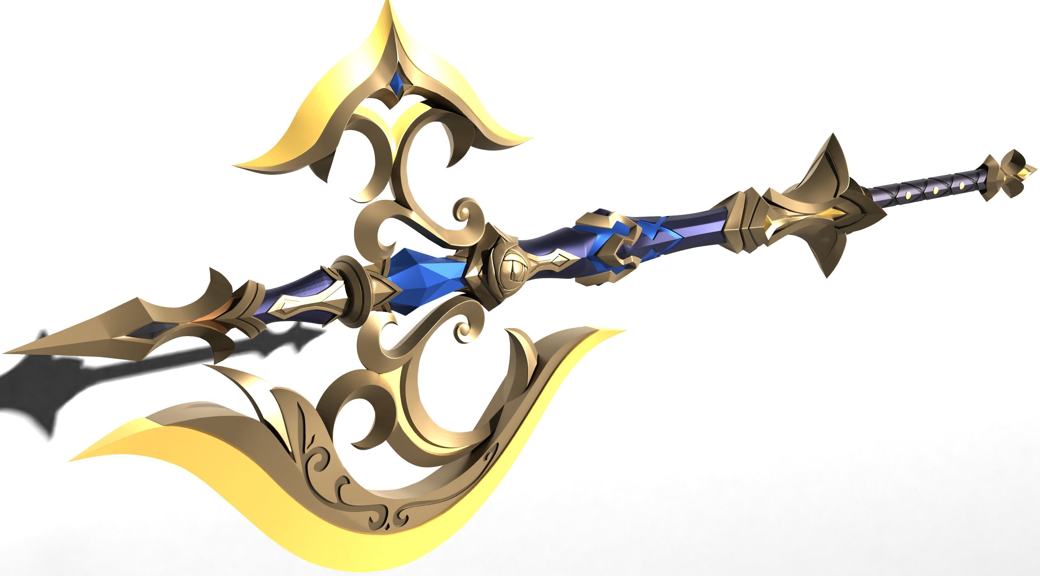 Genshin impact Navia Claymore Verdict model 3d print 3D print model_1