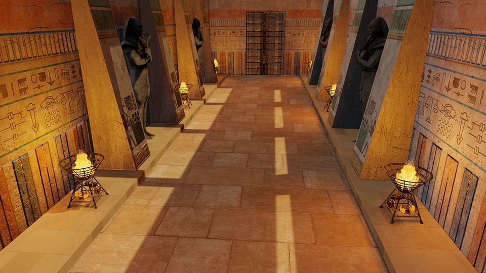 Ancient Egypt Corridor 3D model_4
