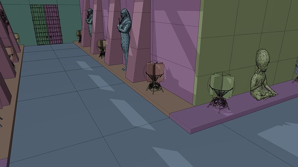 Ancient Egypt Corridor 3D model_6
