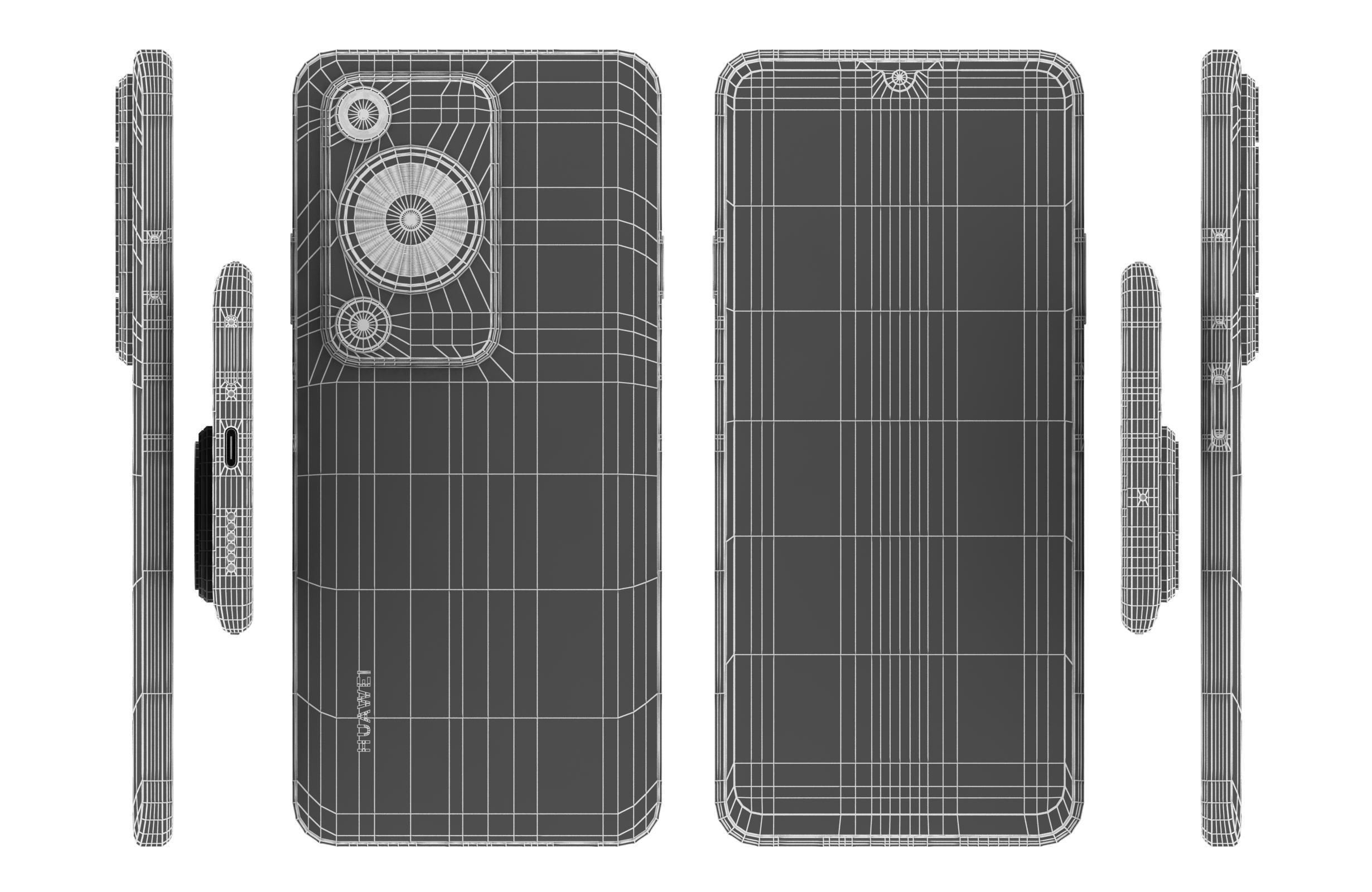 Huawei Enjoy 70 All Colors 3D model_37