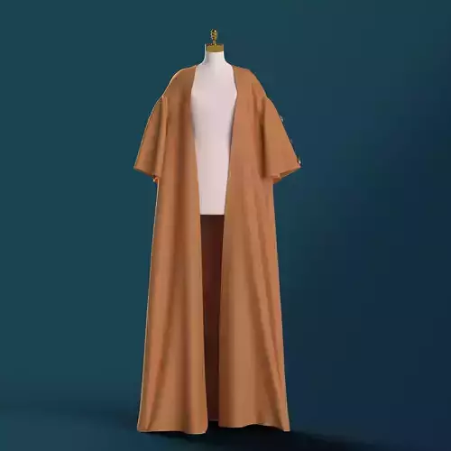 Women kimono cloak coat Marvelous Designer Clo3d 3D model