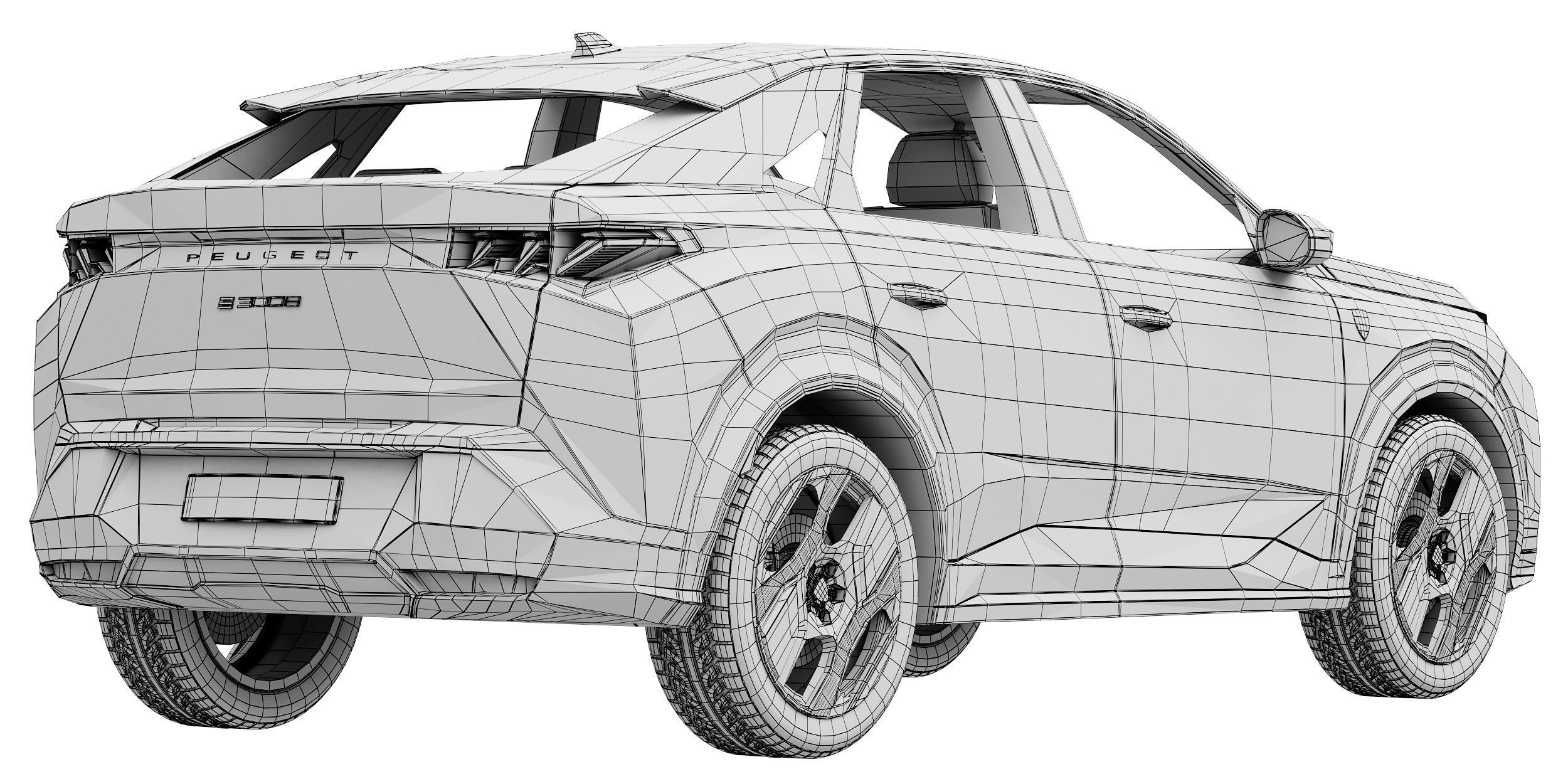 Peugeot e-3008 2024 3D model_16