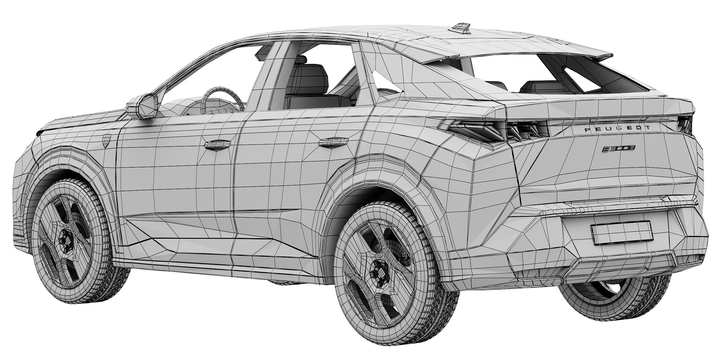 Peugeot e-3008 2024 3D model_15