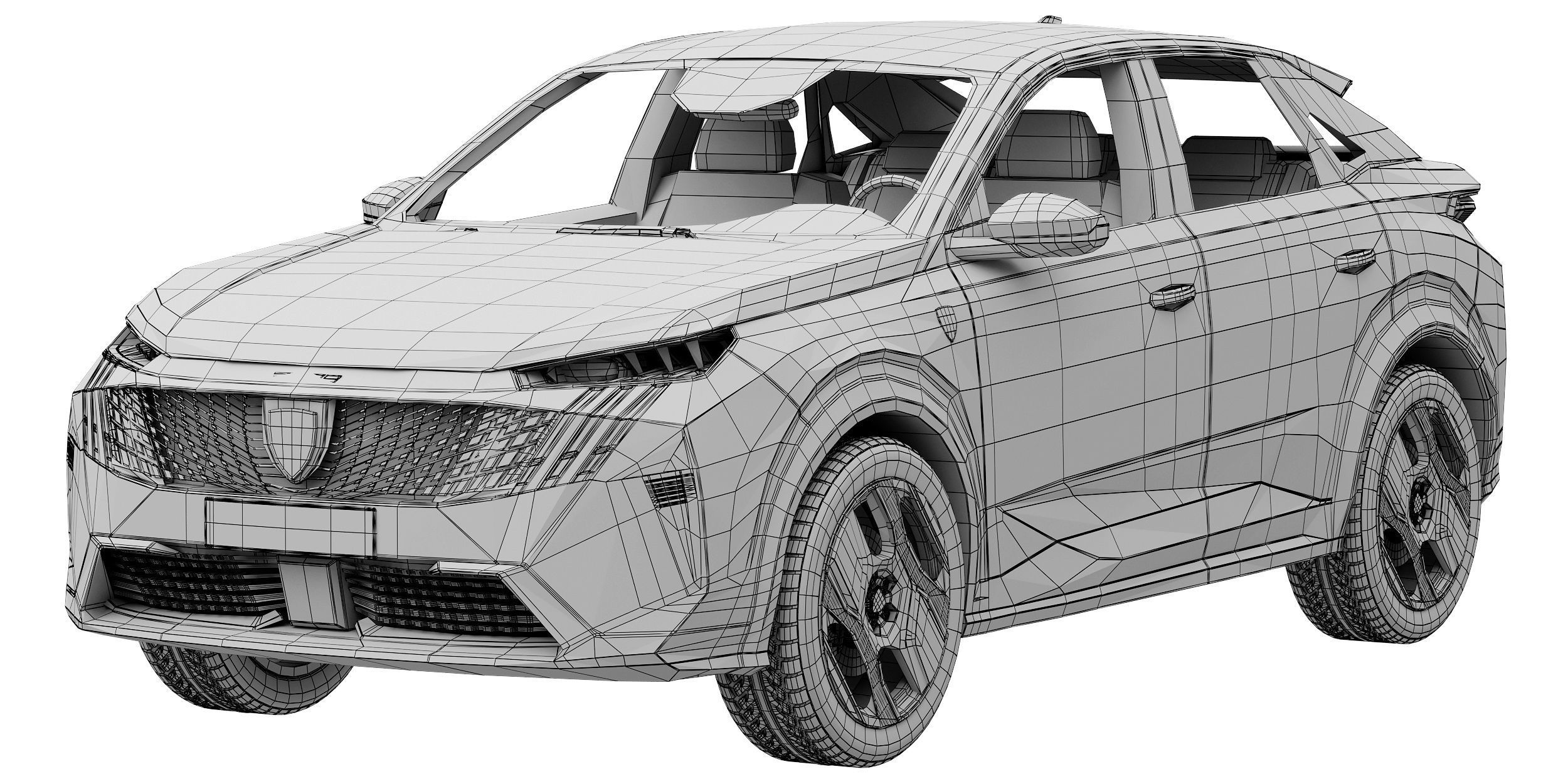 Peugeot e-3008 2024 3D model_13