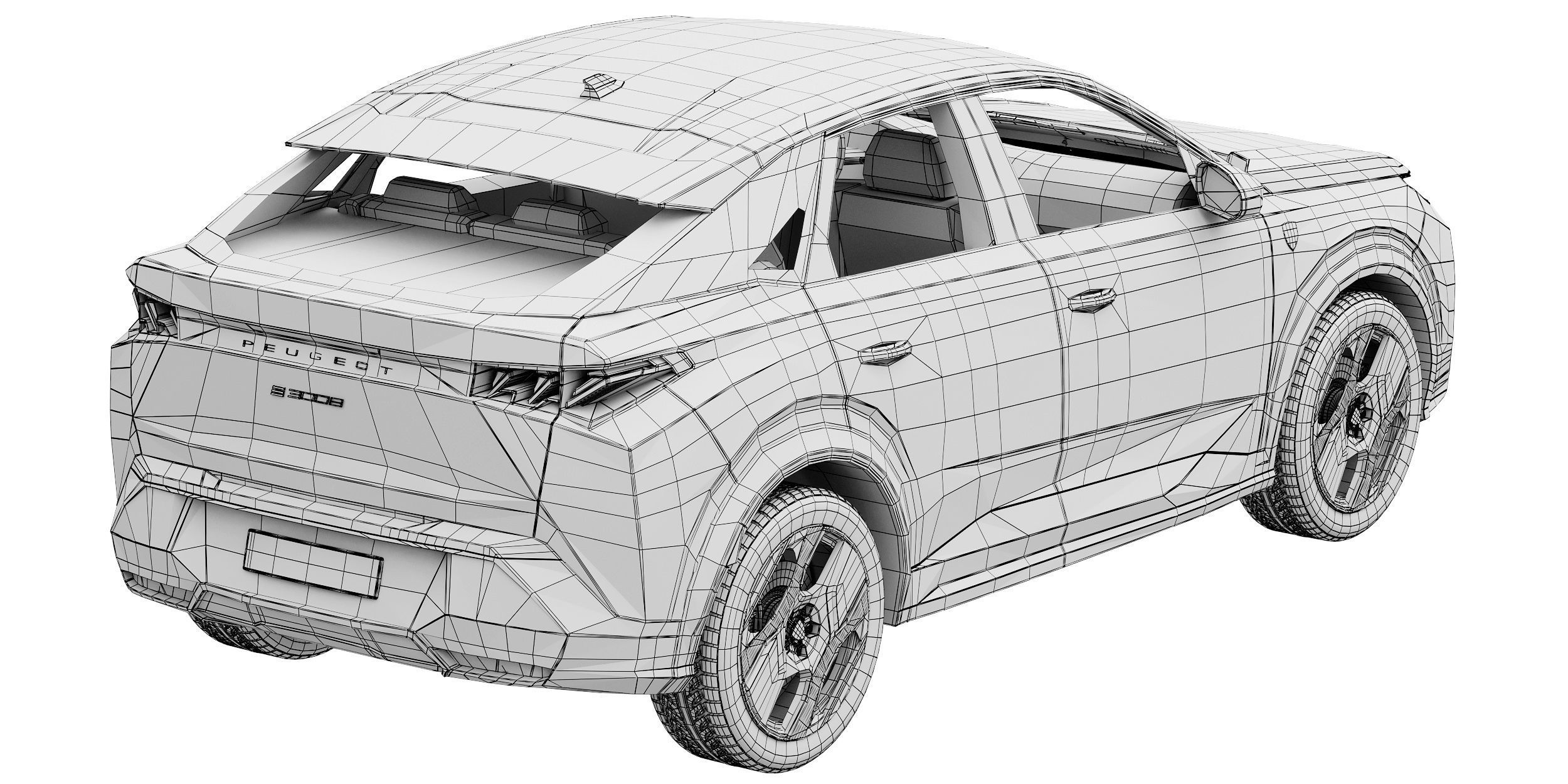 Peugeot e-3008 2024 3D model_17