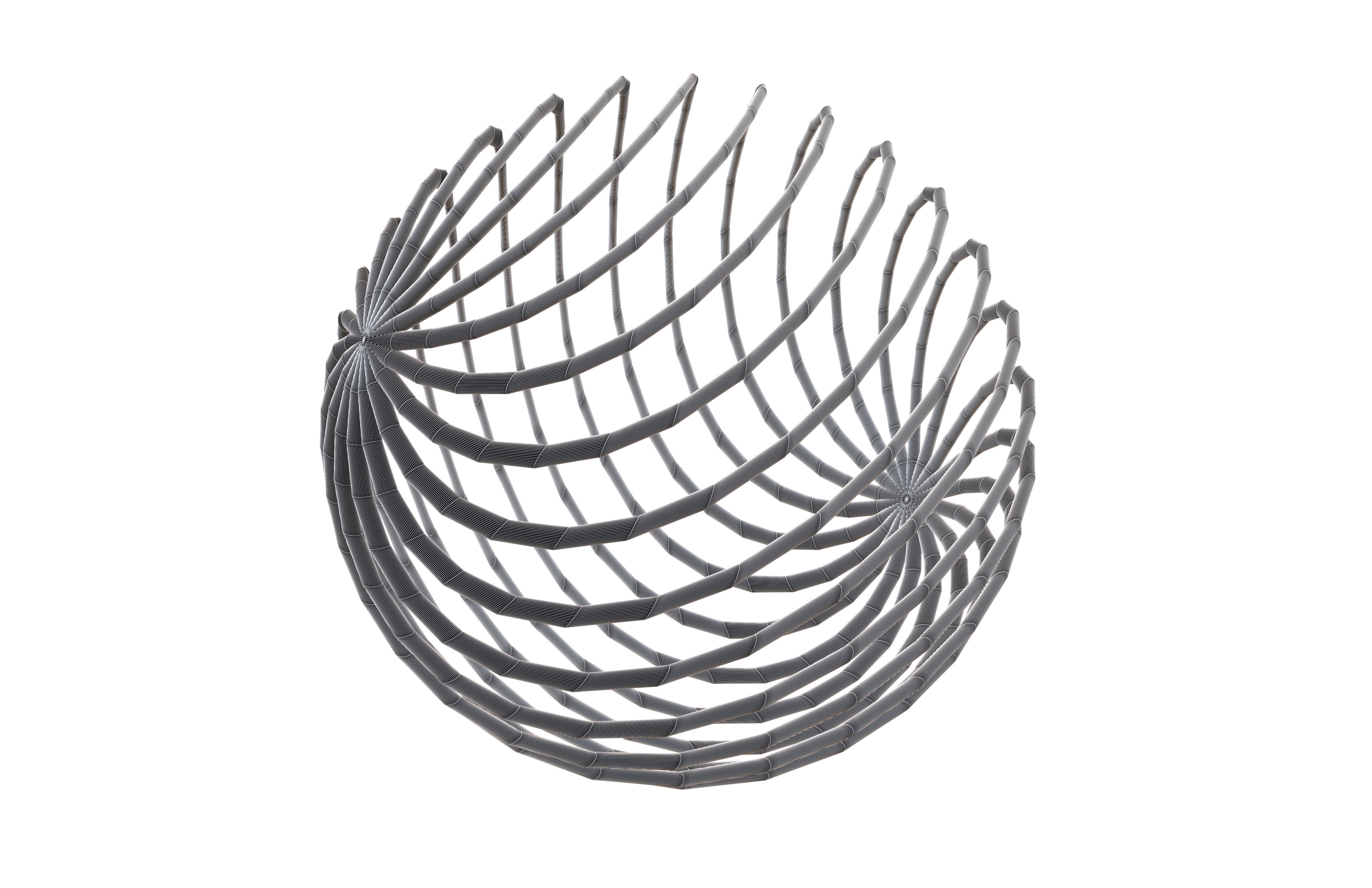 Abstract Sphere v4 001 Low-poly 3D model_7