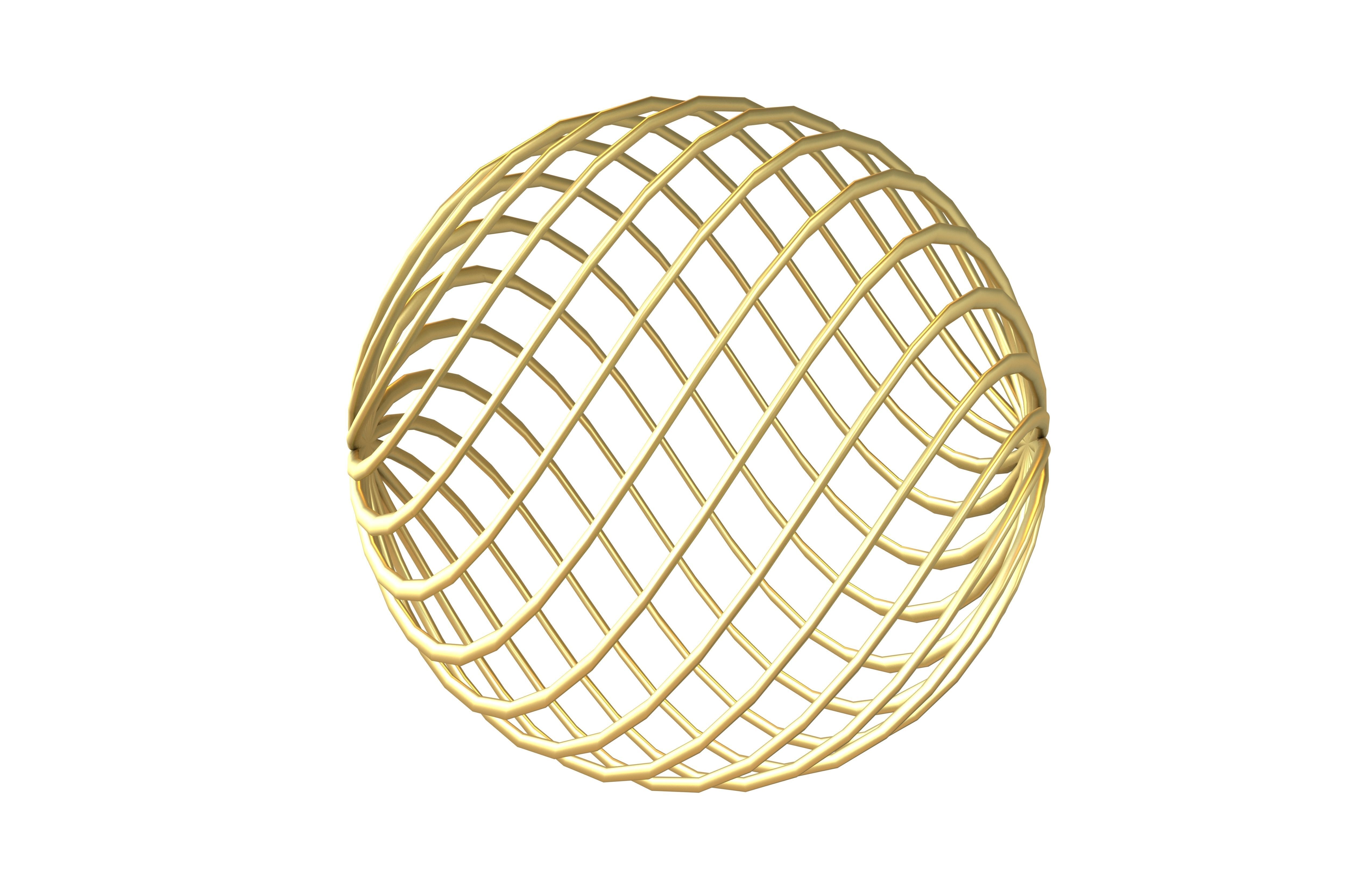 Abstract Sphere v4 001 Low-poly 3D model_1