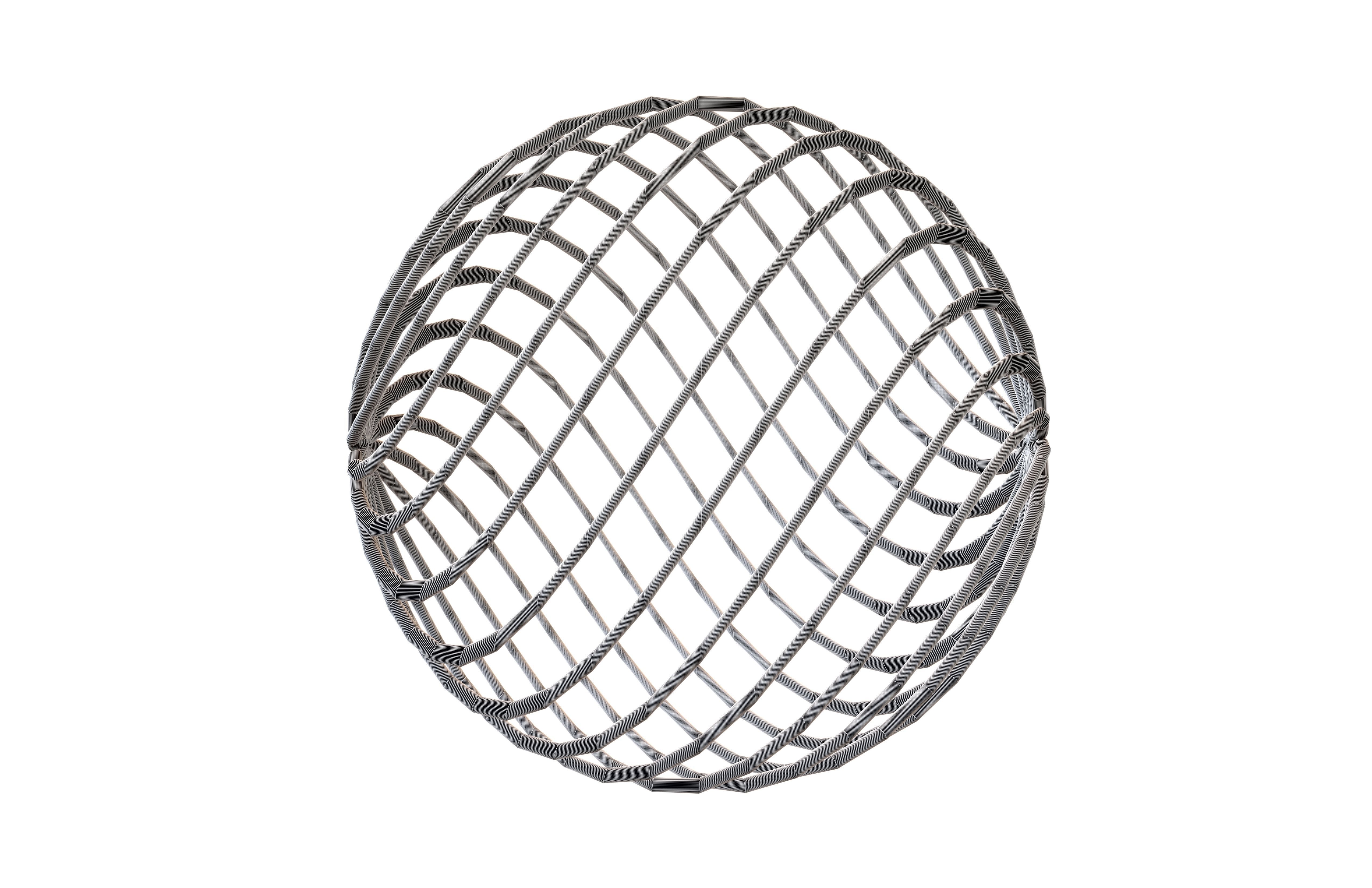 Abstract Sphere v4 002 Low-poly 3D model_4