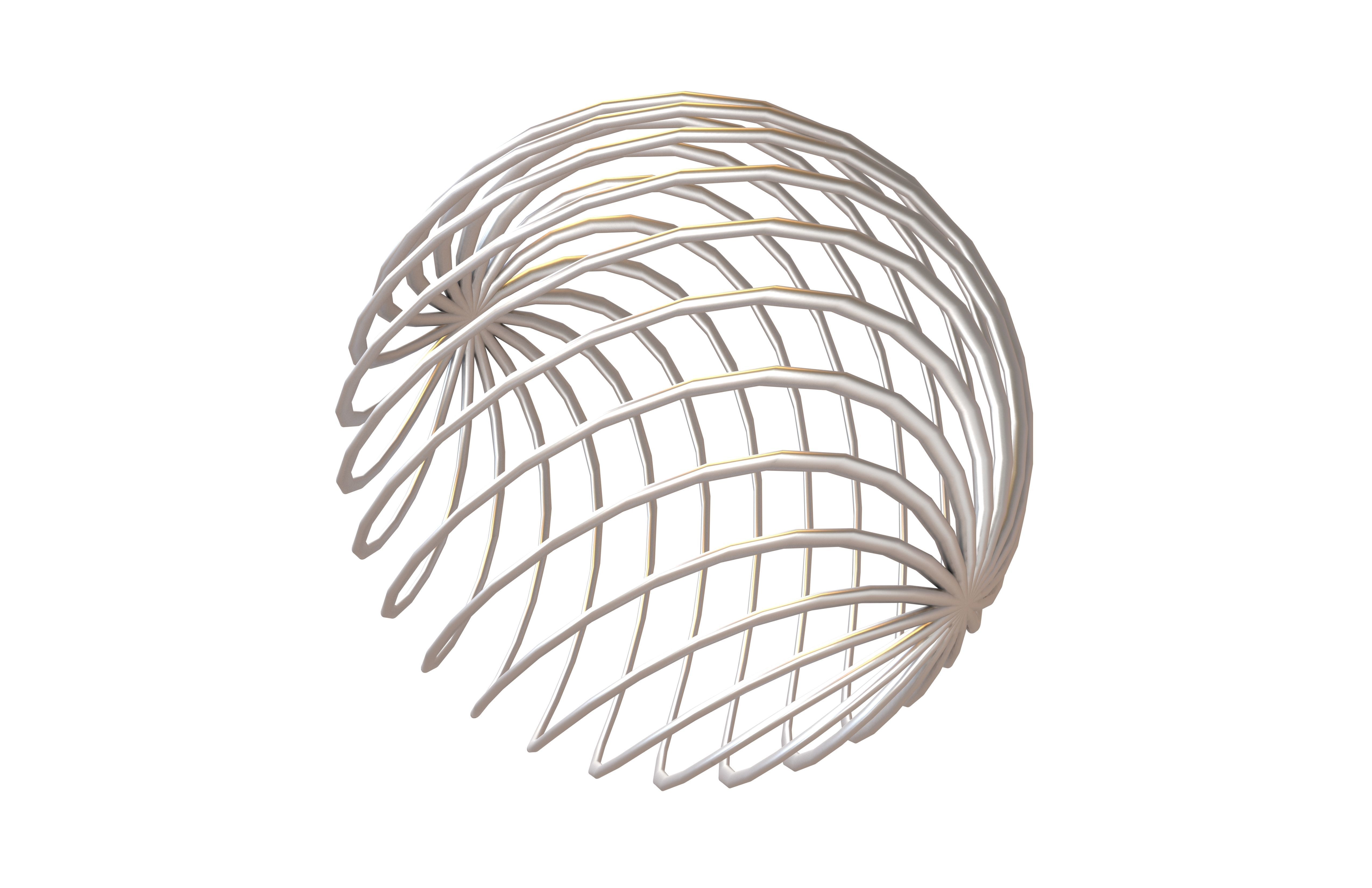 Abstract Sphere v4 002 Low-poly 3D model_3