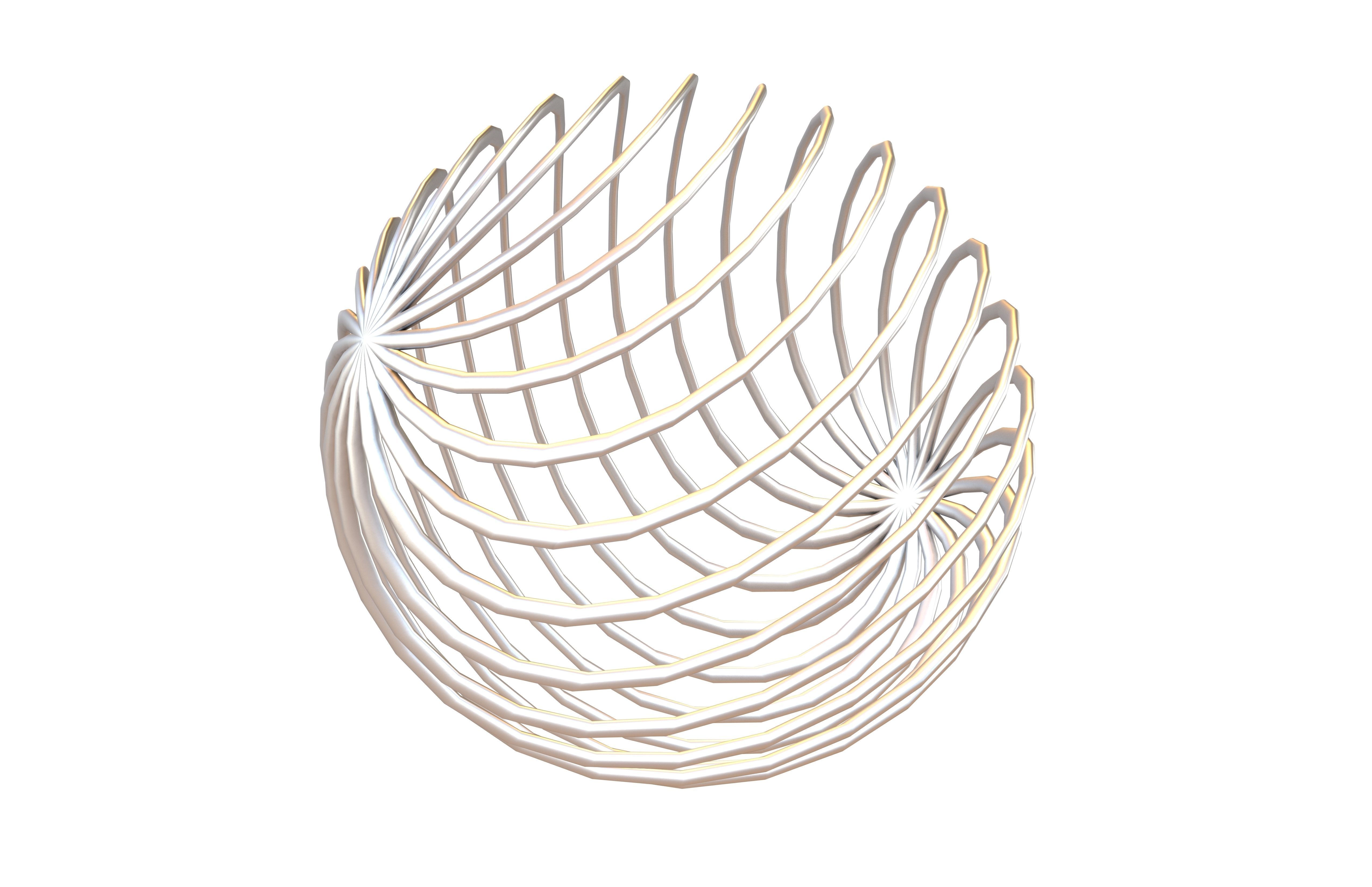 Abstract Sphere v4 002 Low-poly 3D model_1