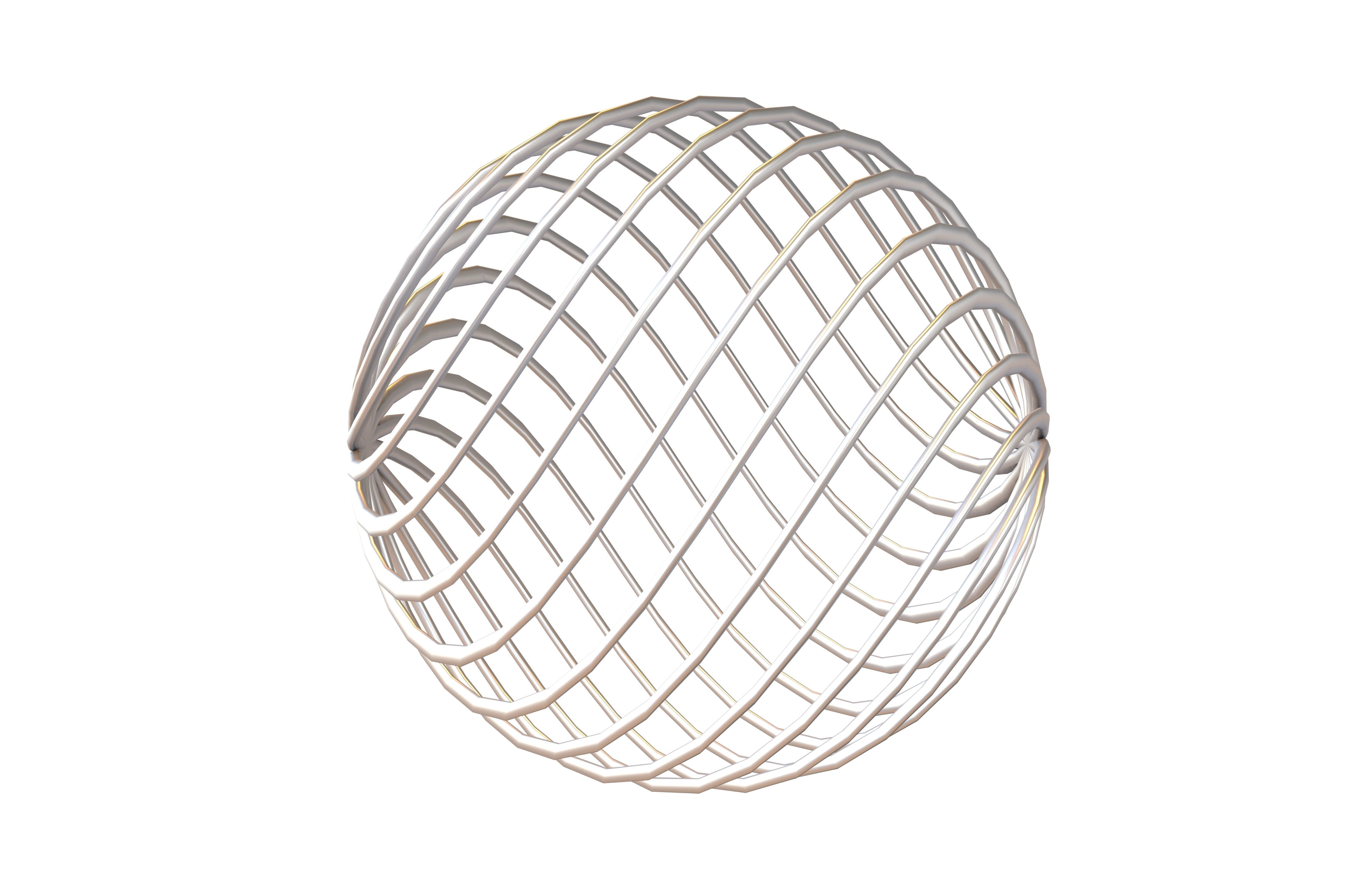 Abstract Sphere v4 002 Low-poly 3D model_2