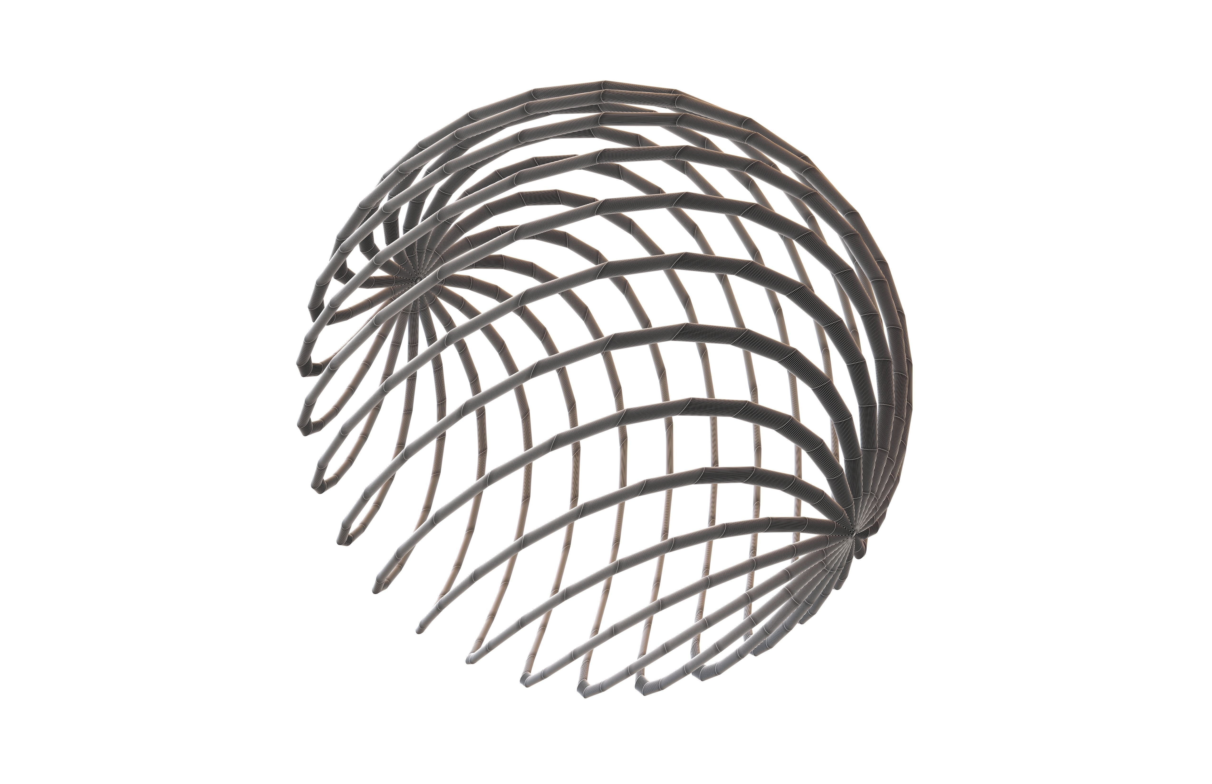 Abstract Sphere v4 002 Low-poly 3D model_5