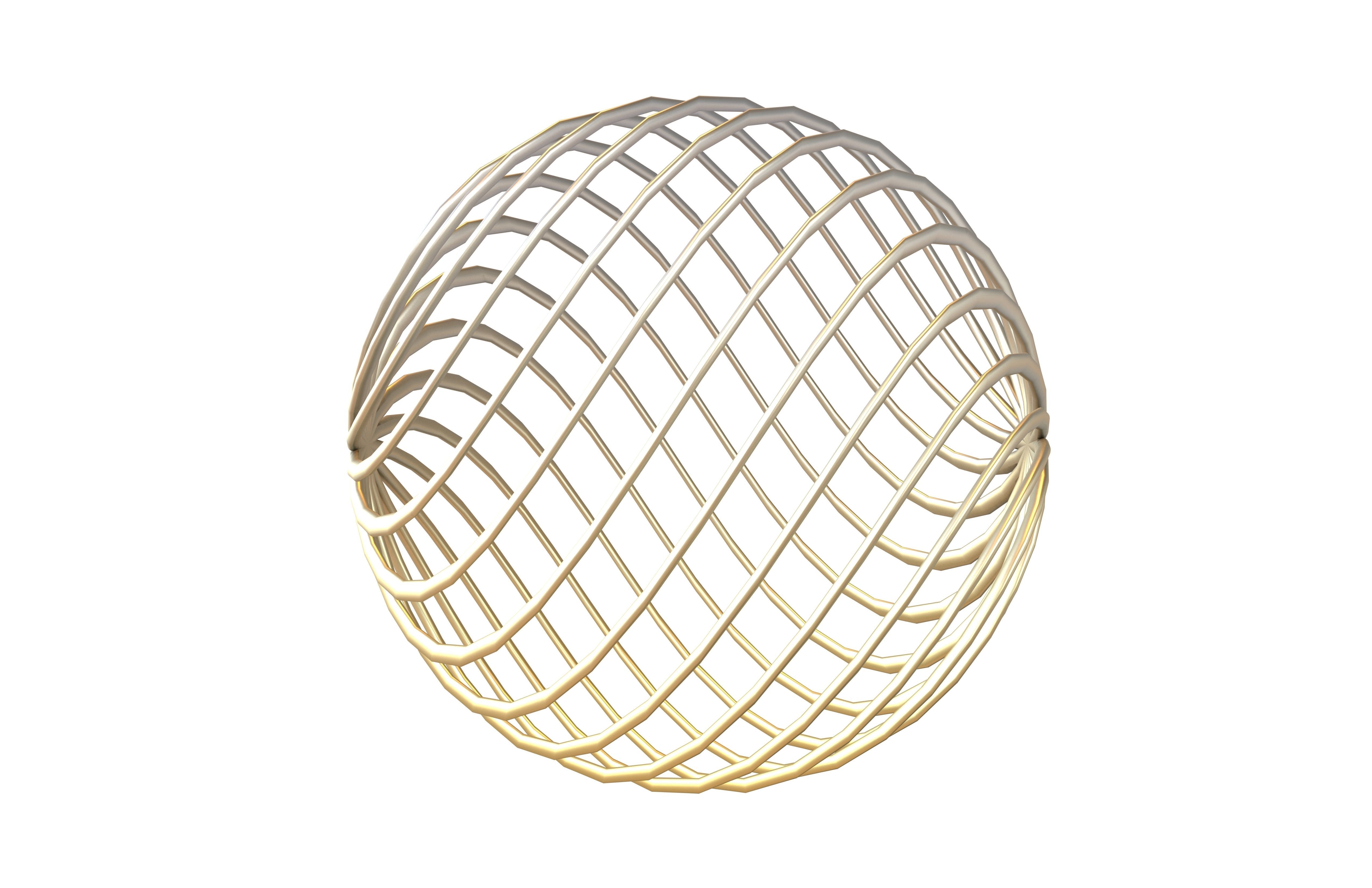 Abstract Sphere v4 003 Low-poly 3D model_3