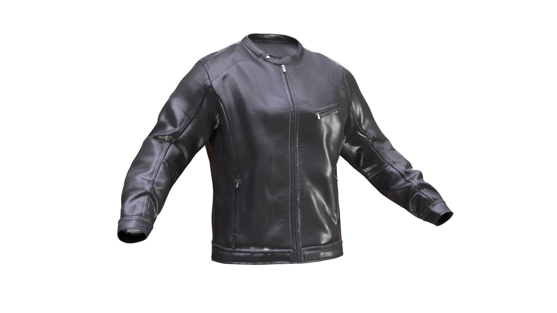 Jacket Low-poly 3D model_2