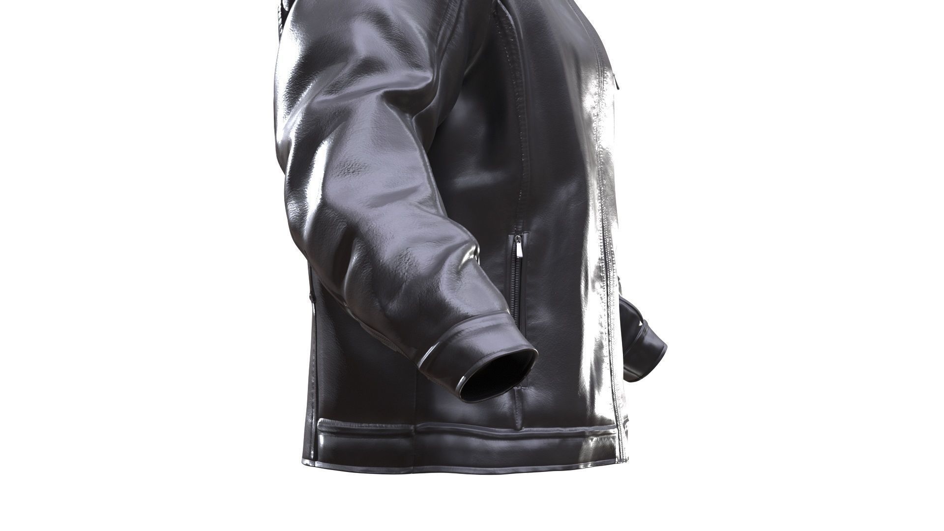 Jacket Low-poly 3D model_10
