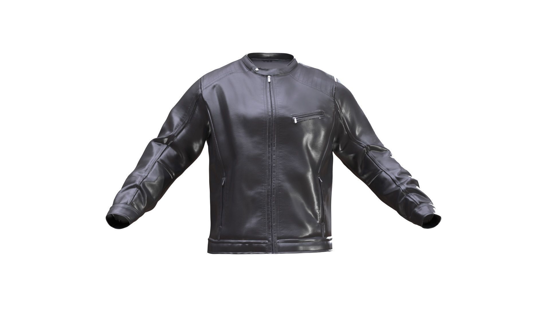 Jacket Low-poly 3D model_6