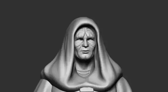 Palpatine hologram STL 3D print model