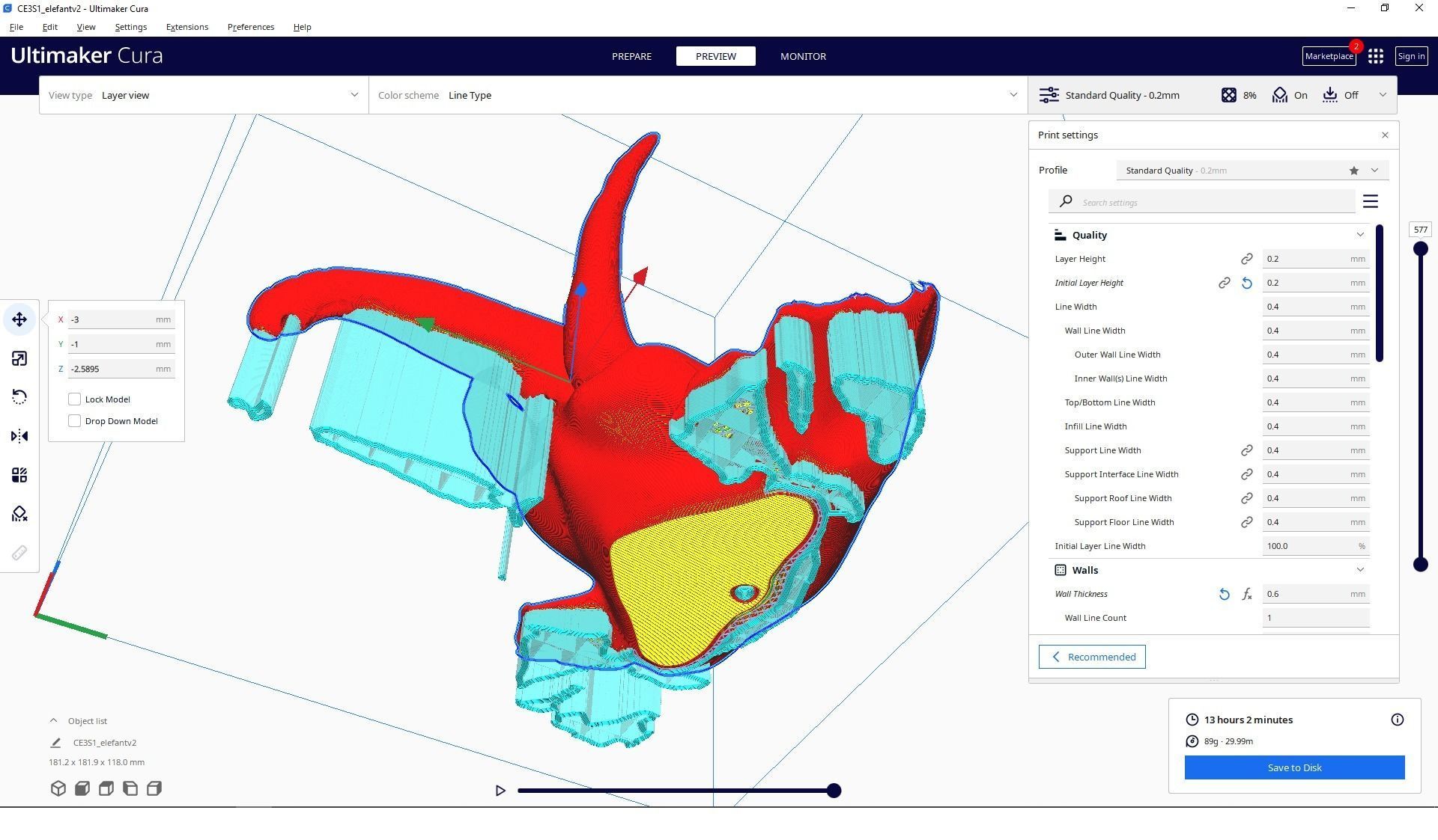 Elephant headphone holder 3D print model_4
