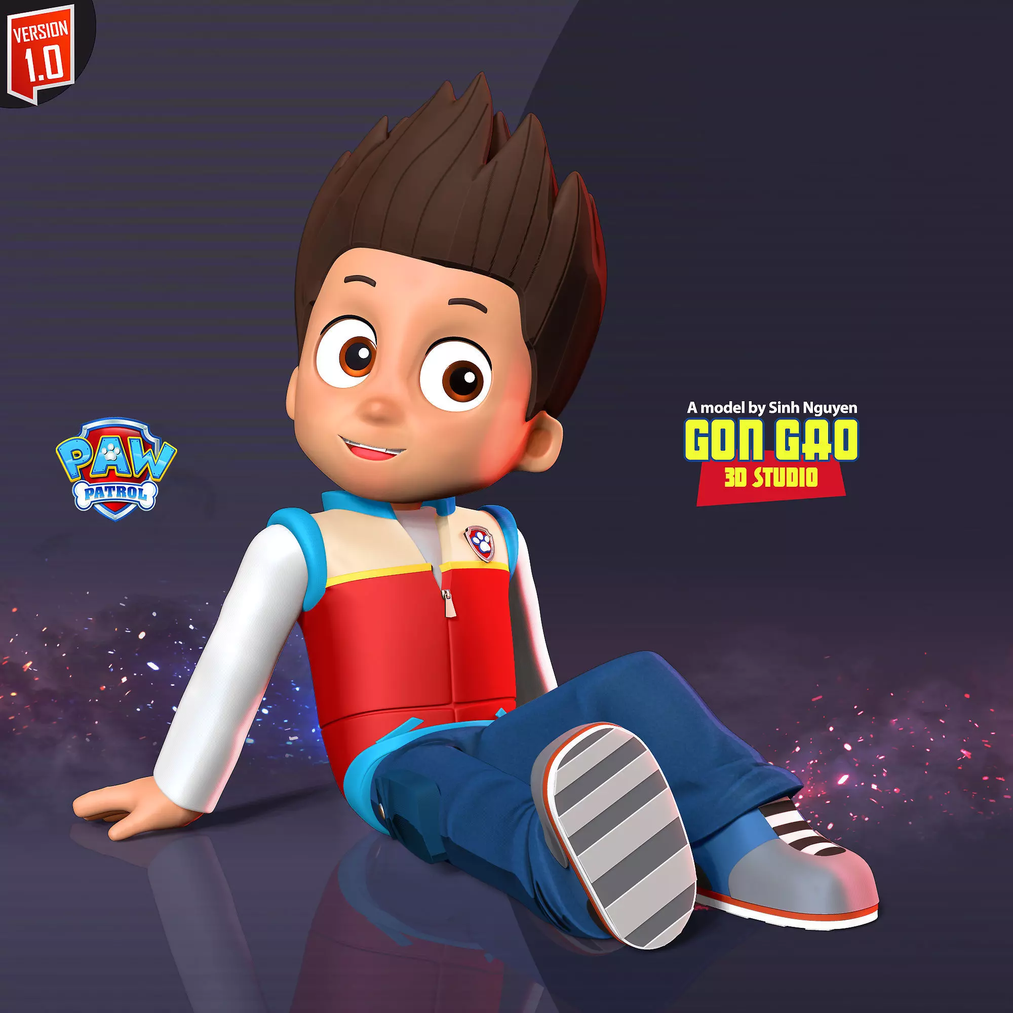 Ryder - Paw Patrol Fanart 3D print model