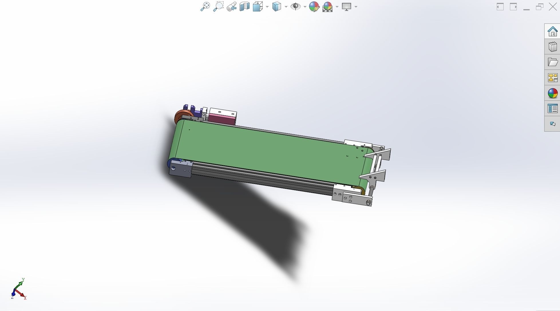 No motor drives the assembly line 3D model_5