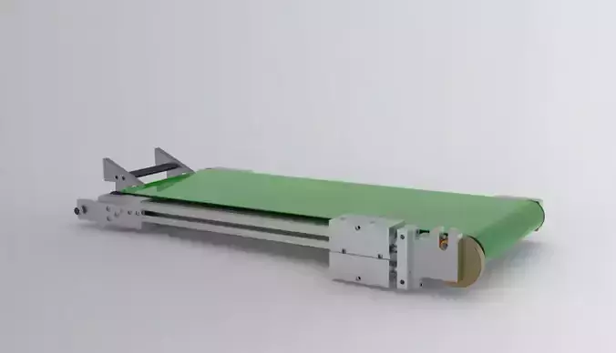 No motor drives the assembly line 3D model