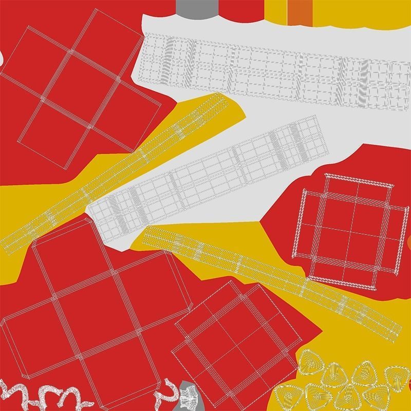 Stylized Christmas Gift 3D model_11