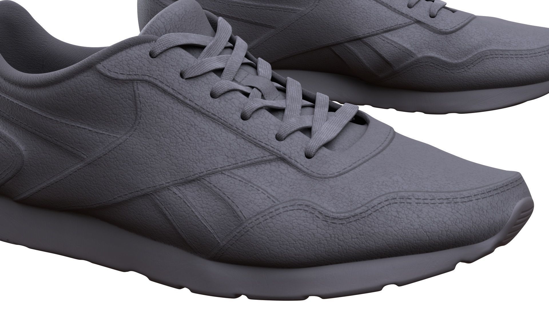 Shoes Low-poly 3D model_11