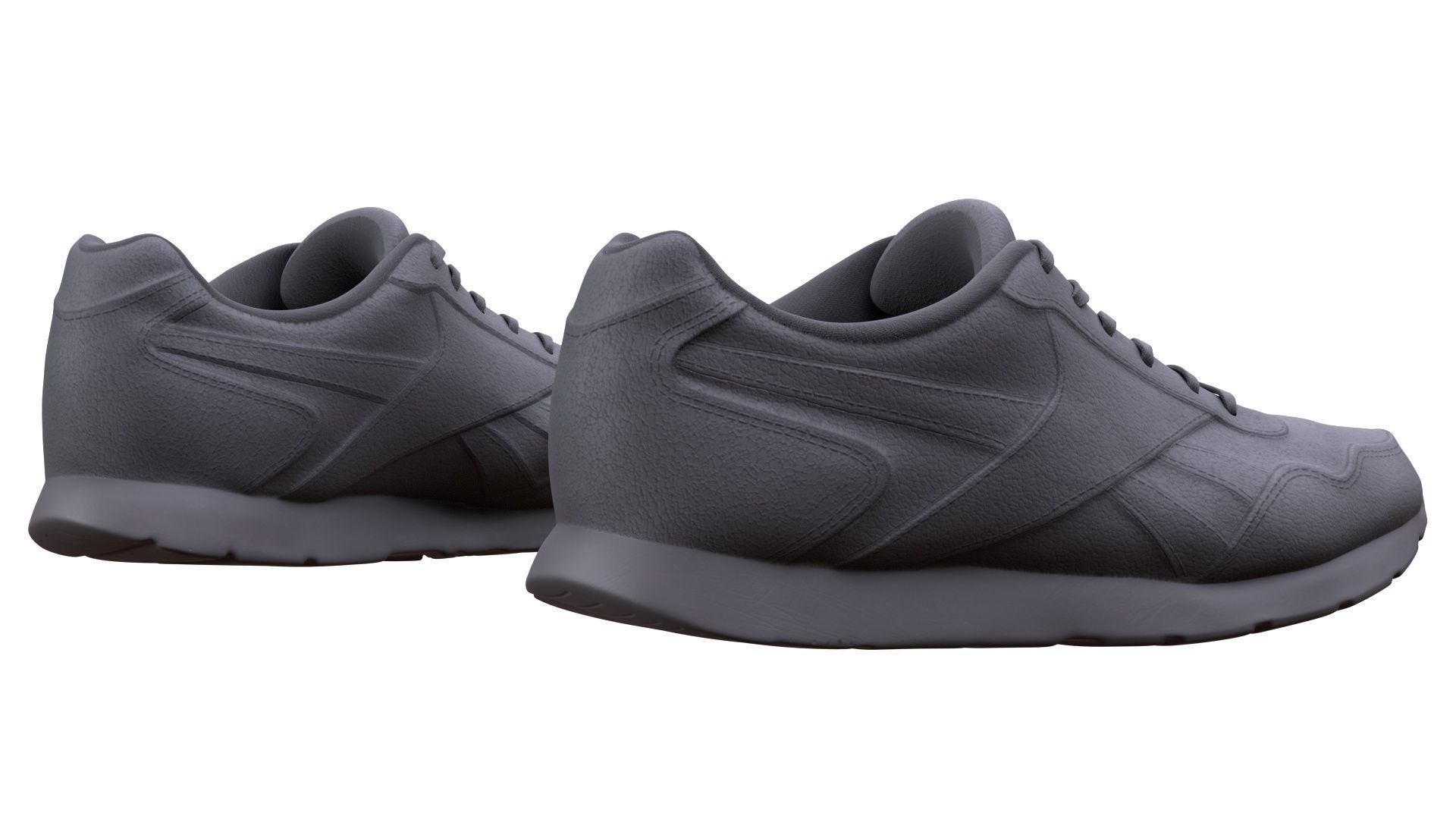 Shoes Low-poly 3D model_6