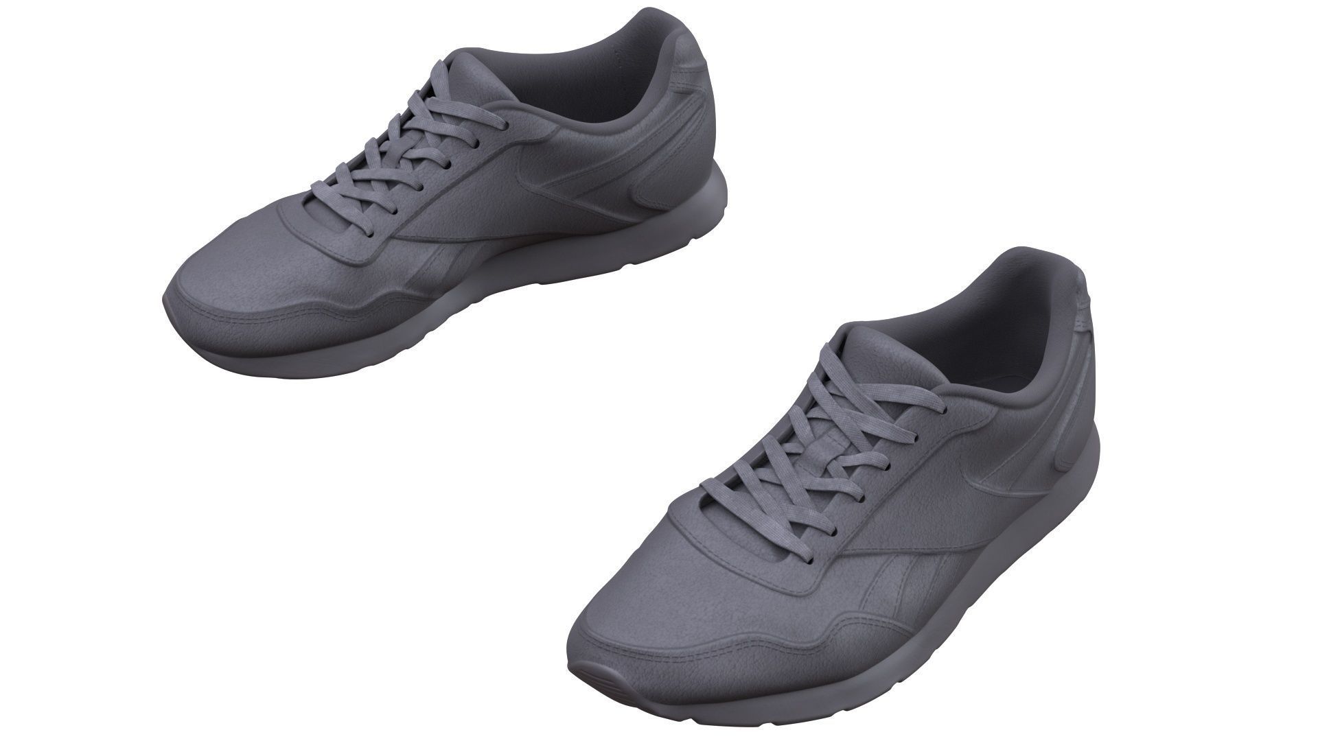 Shoes Low-poly 3D model_8