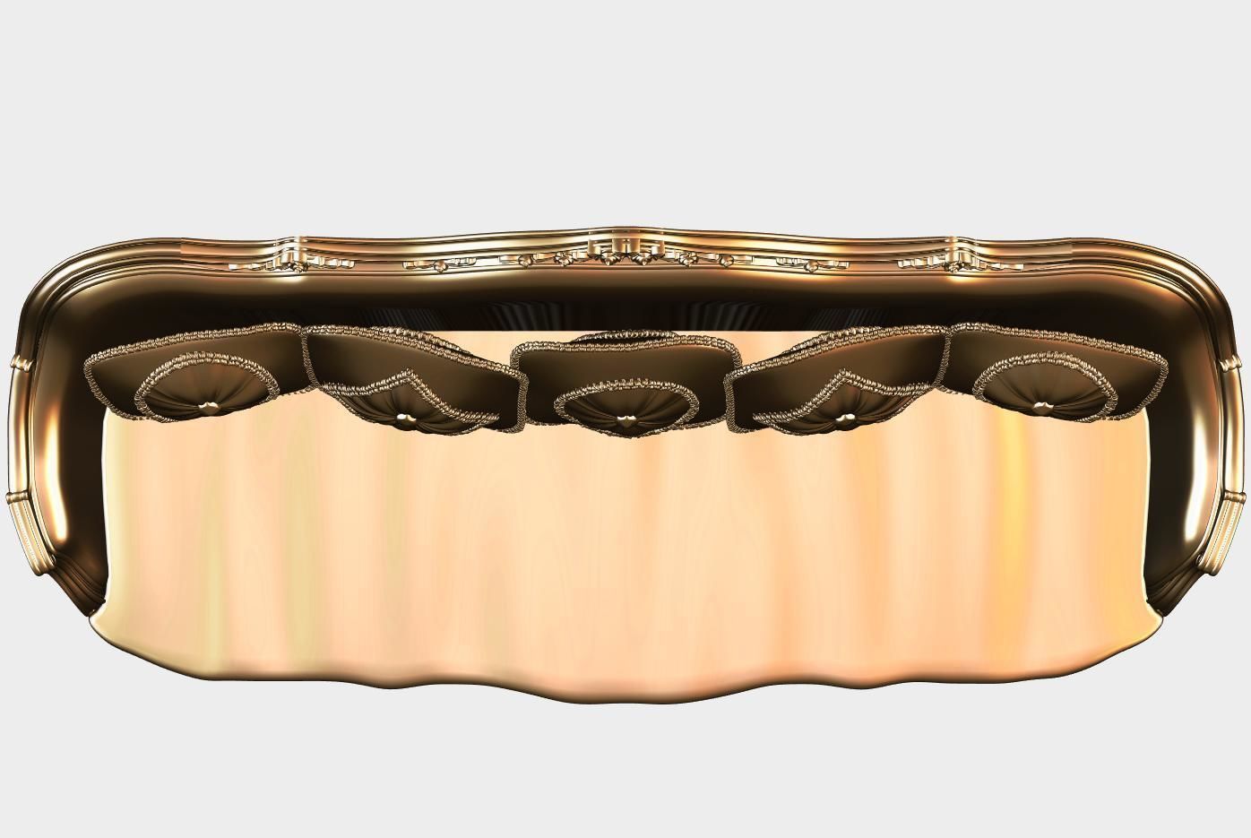 Carved canape for cnc 14 3D model_2