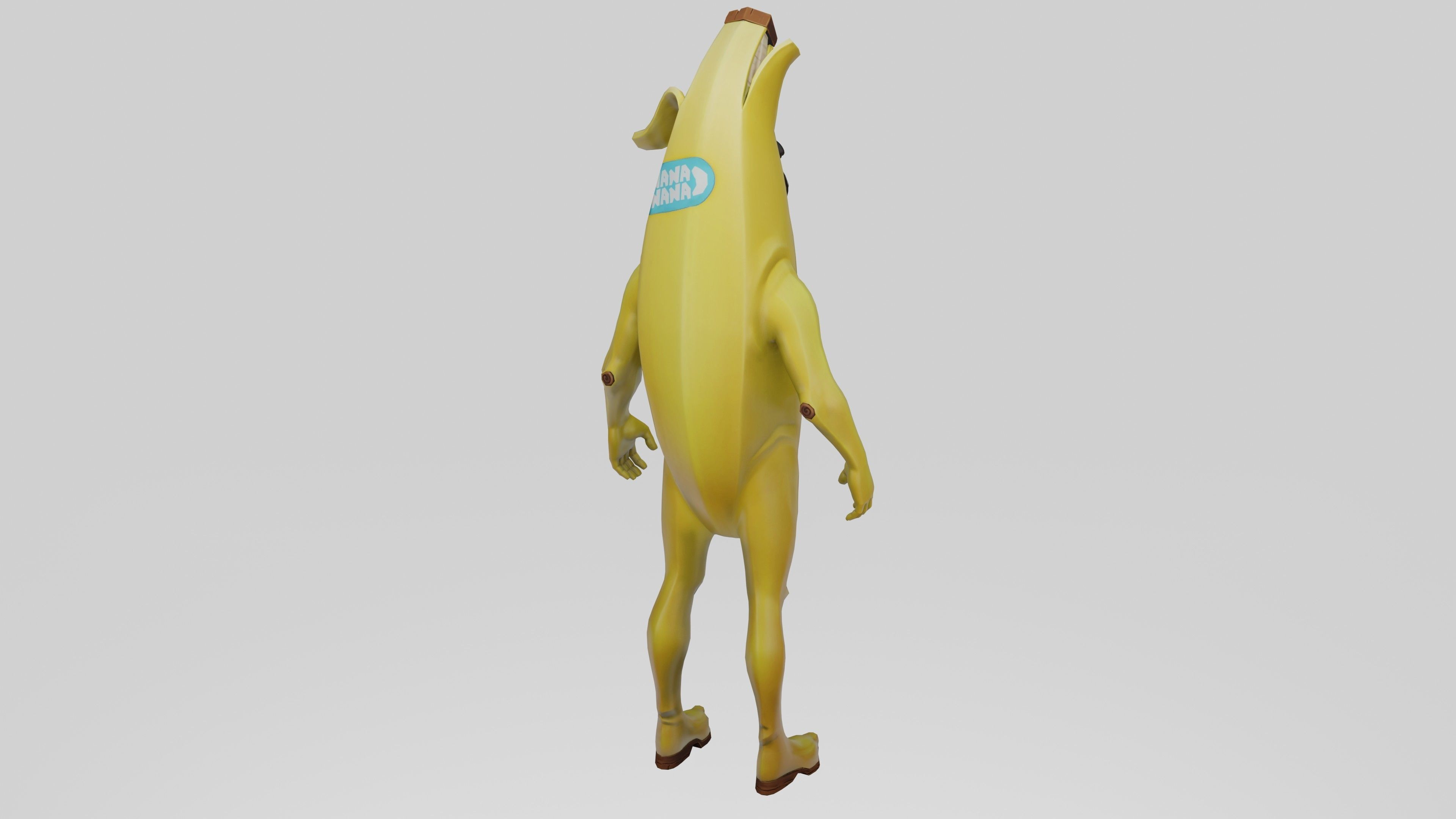 Peely Model Rigged Low-poly 3D model_29