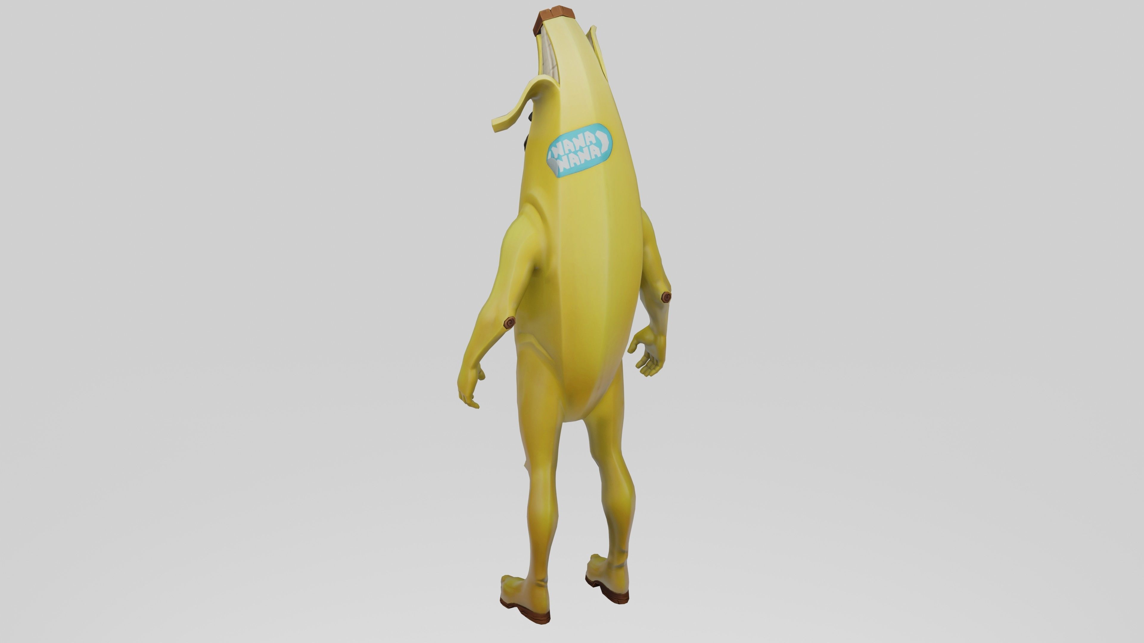 Peely Model Rigged Low-poly 3D model_35