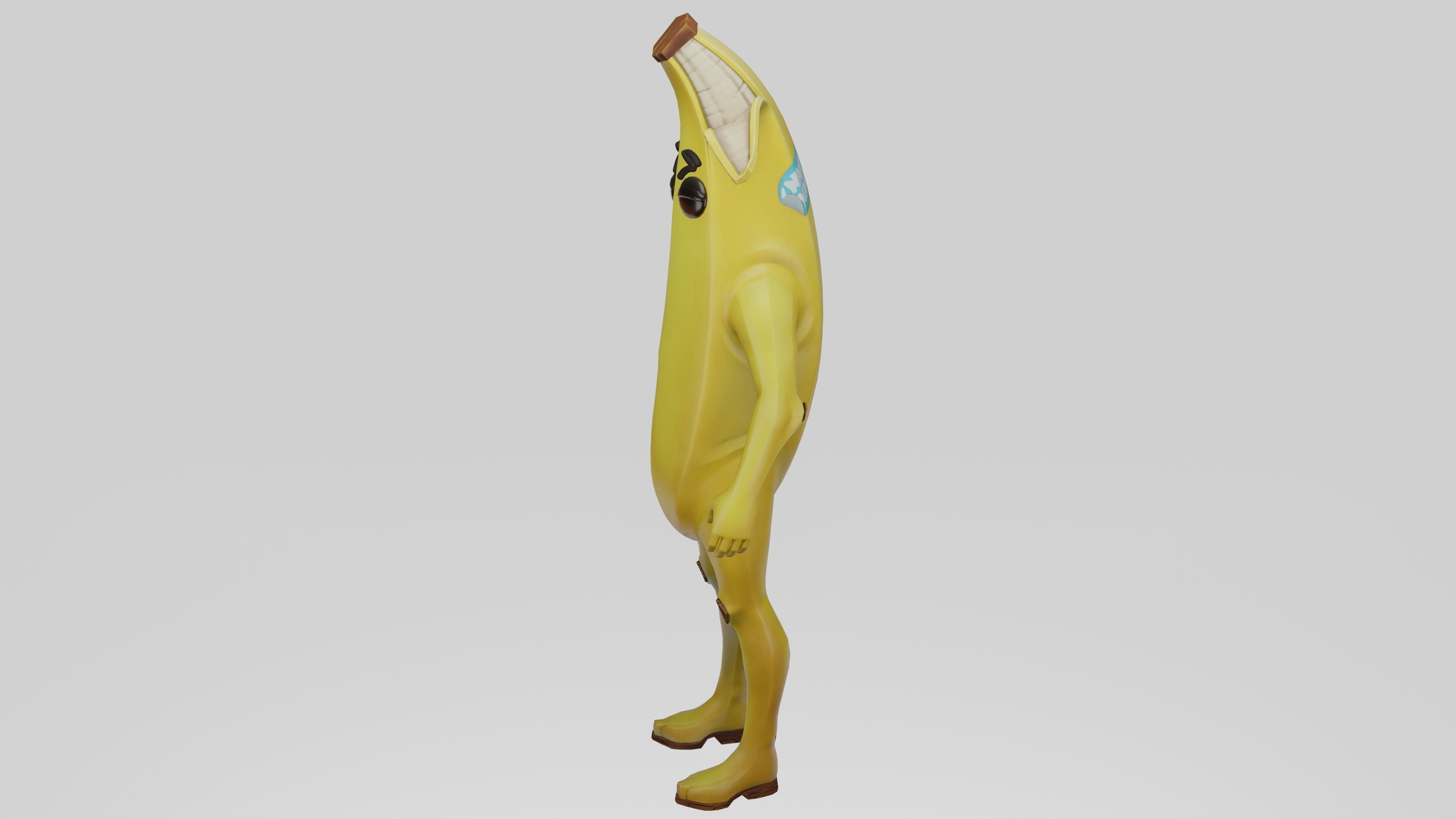 Peely Model Rigged Low-poly 3D model_44