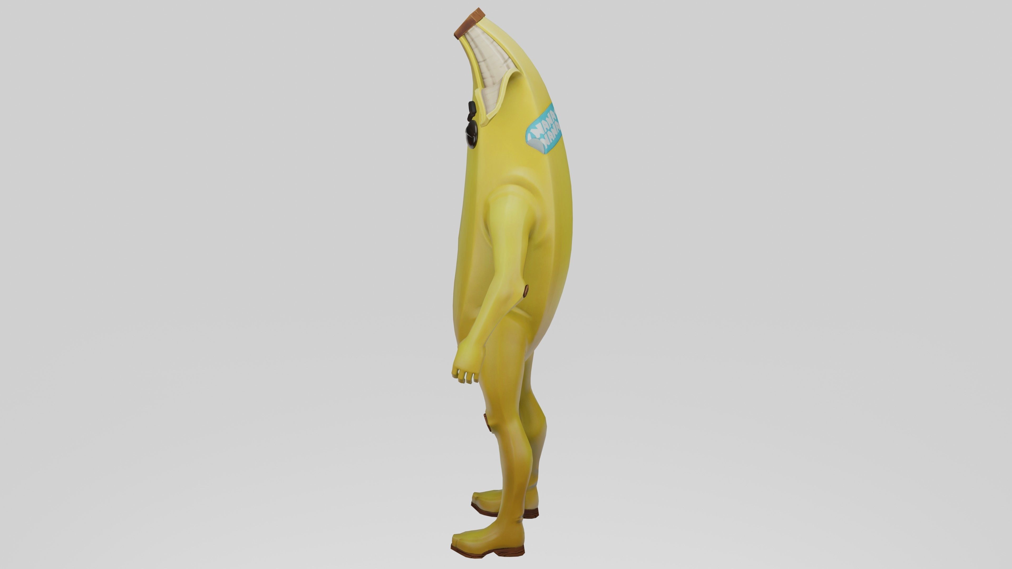 Peely Model Rigged Low-poly 3D model_41