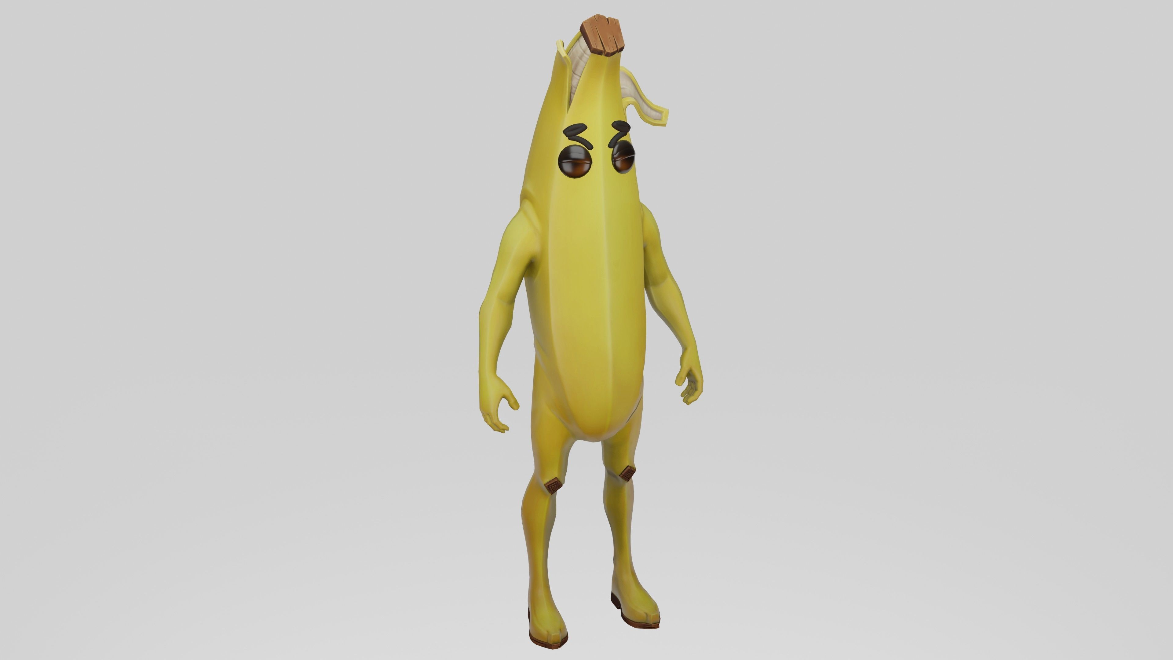 Peely Model Rigged Low-poly 3D model_11