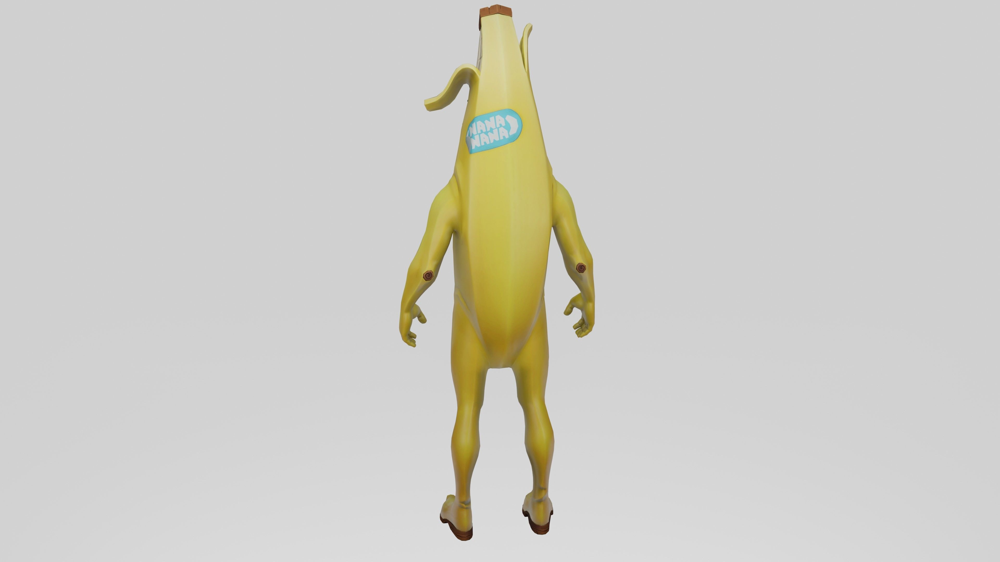 Peely Model Rigged Low-poly 3D model_33