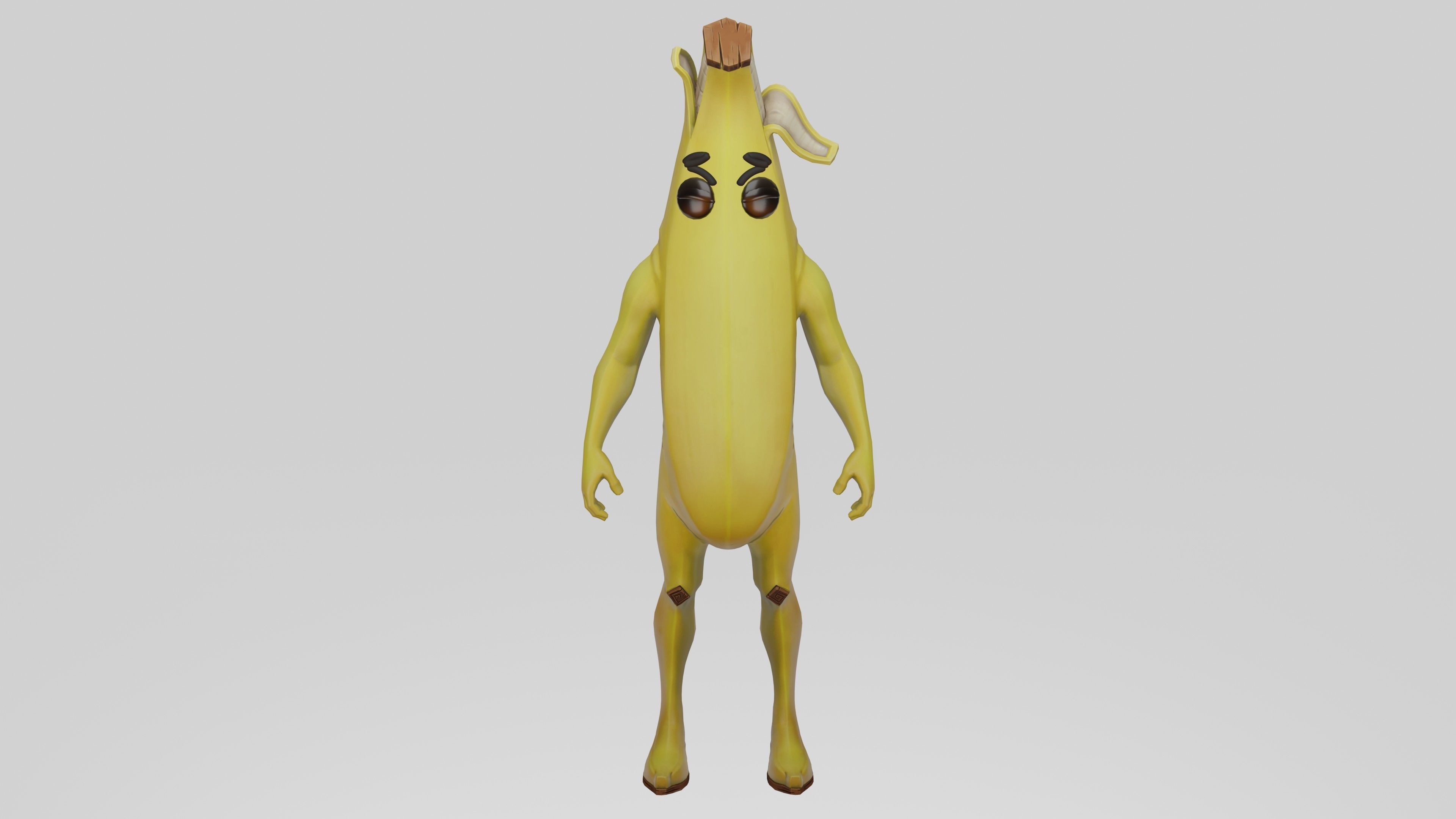Peely Model Rigged Low-poly 3D model_3