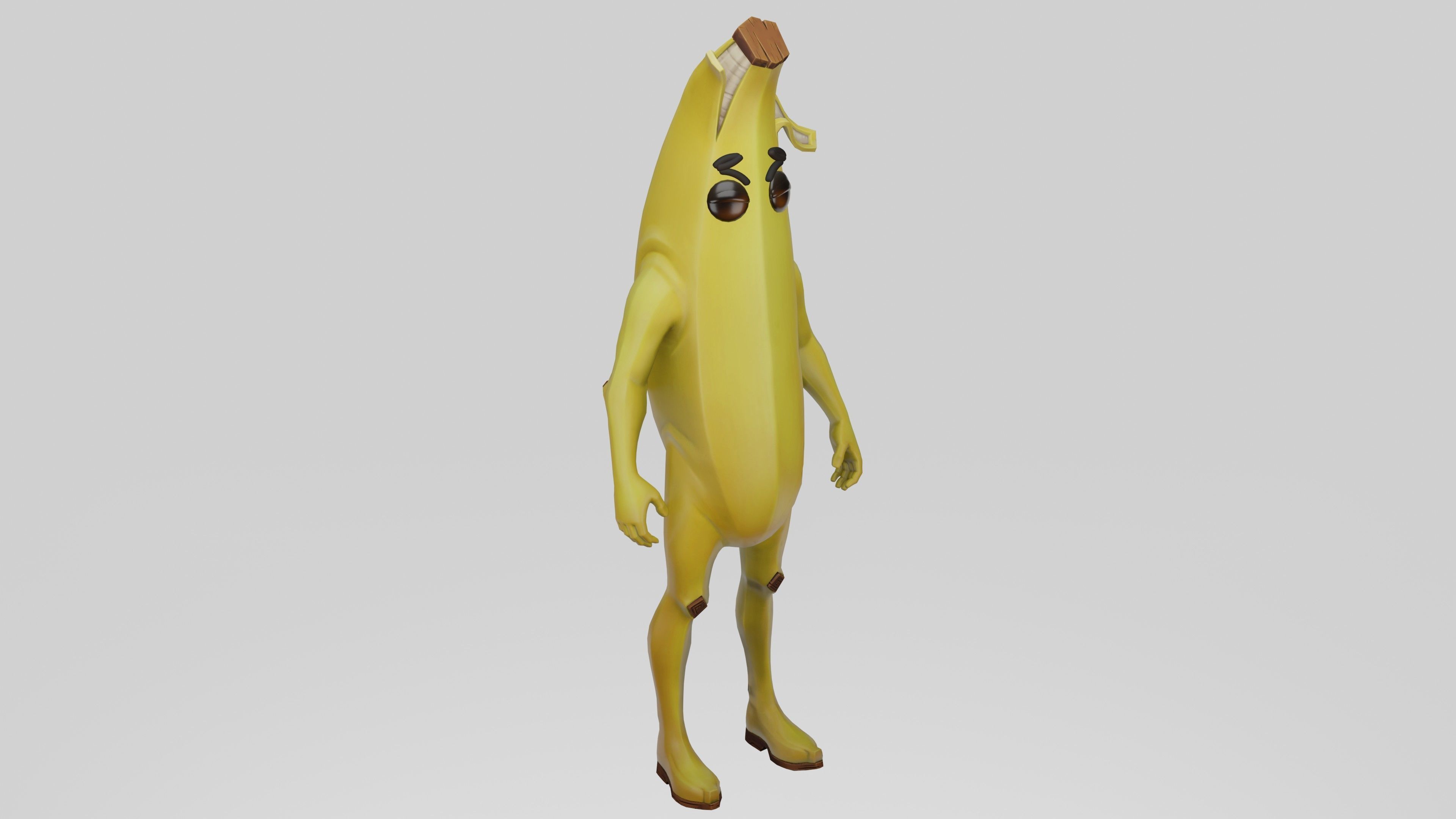 Peely Model Rigged Low-poly 3D model_14