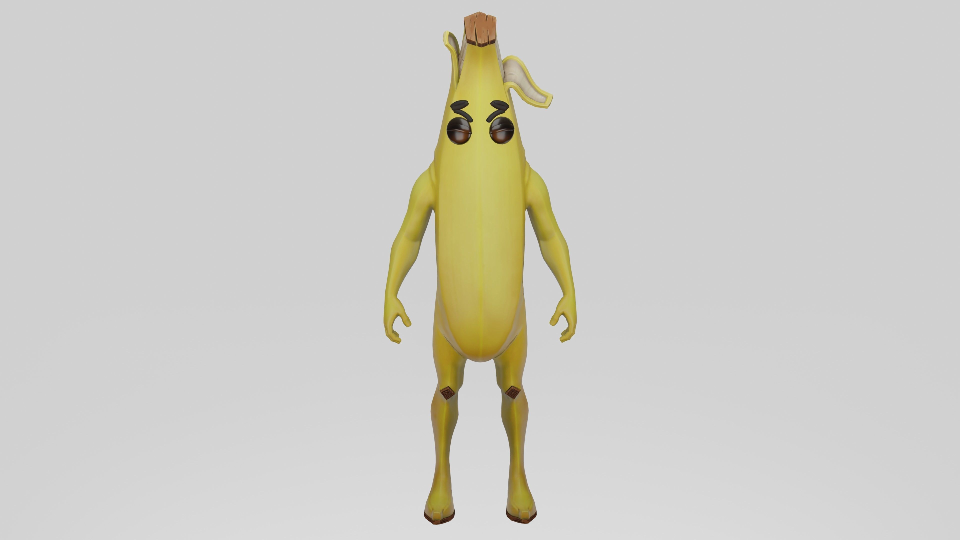 Peely Model Rigged Low-poly 3D model_4