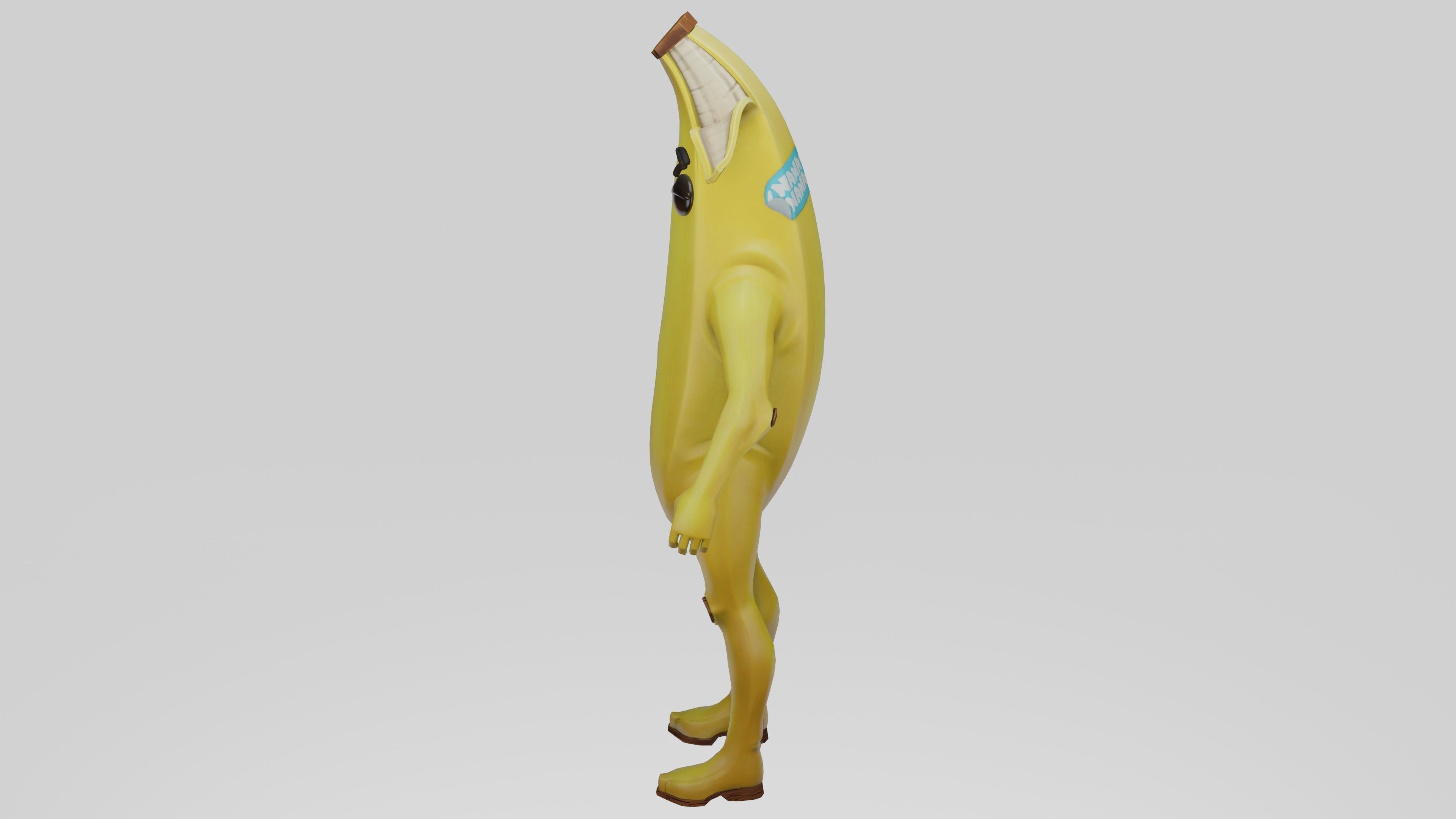 Peely Model Rigged Low-poly 3D model_42