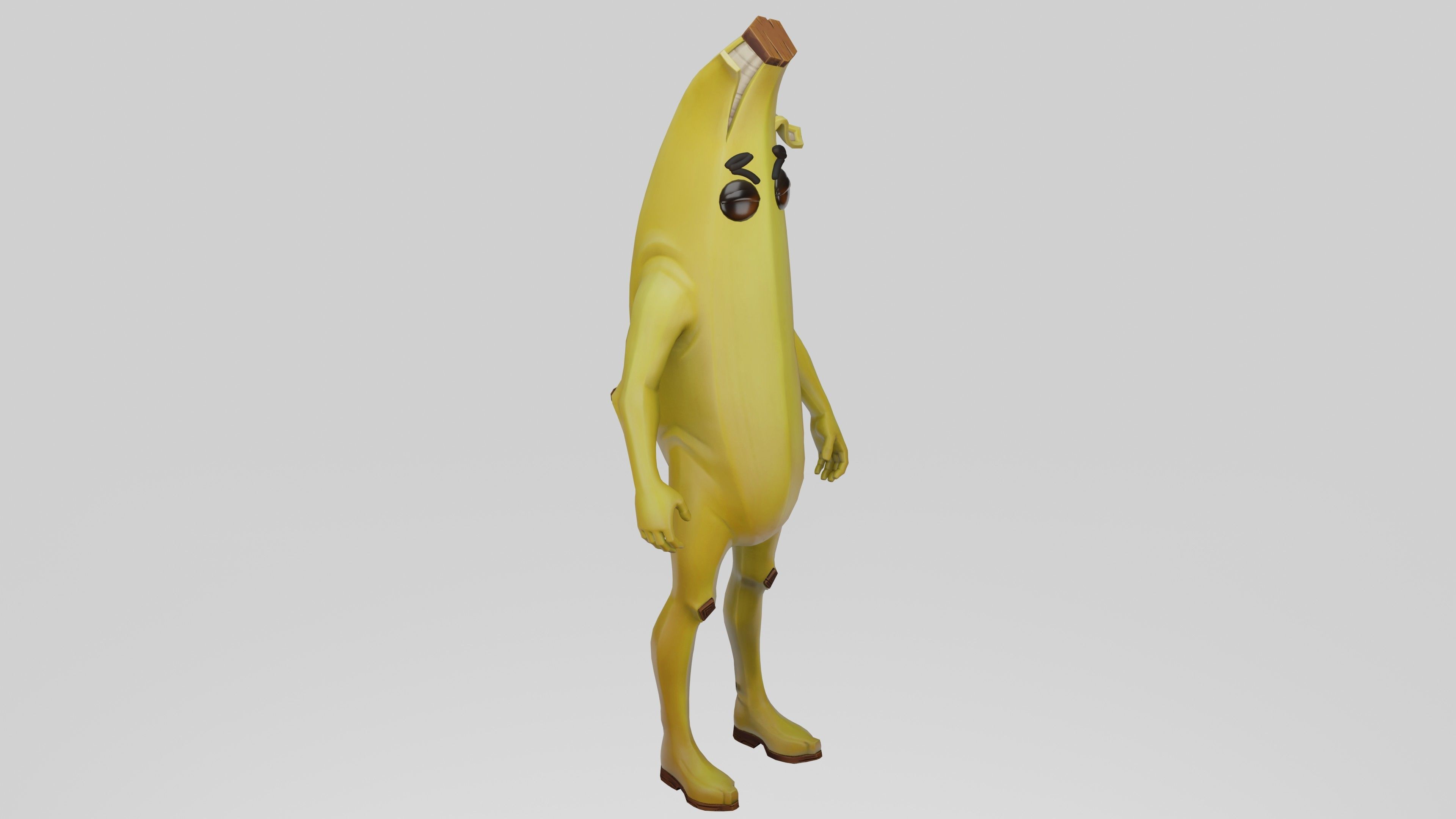 Peely Model Rigged Low-poly 3D model_16