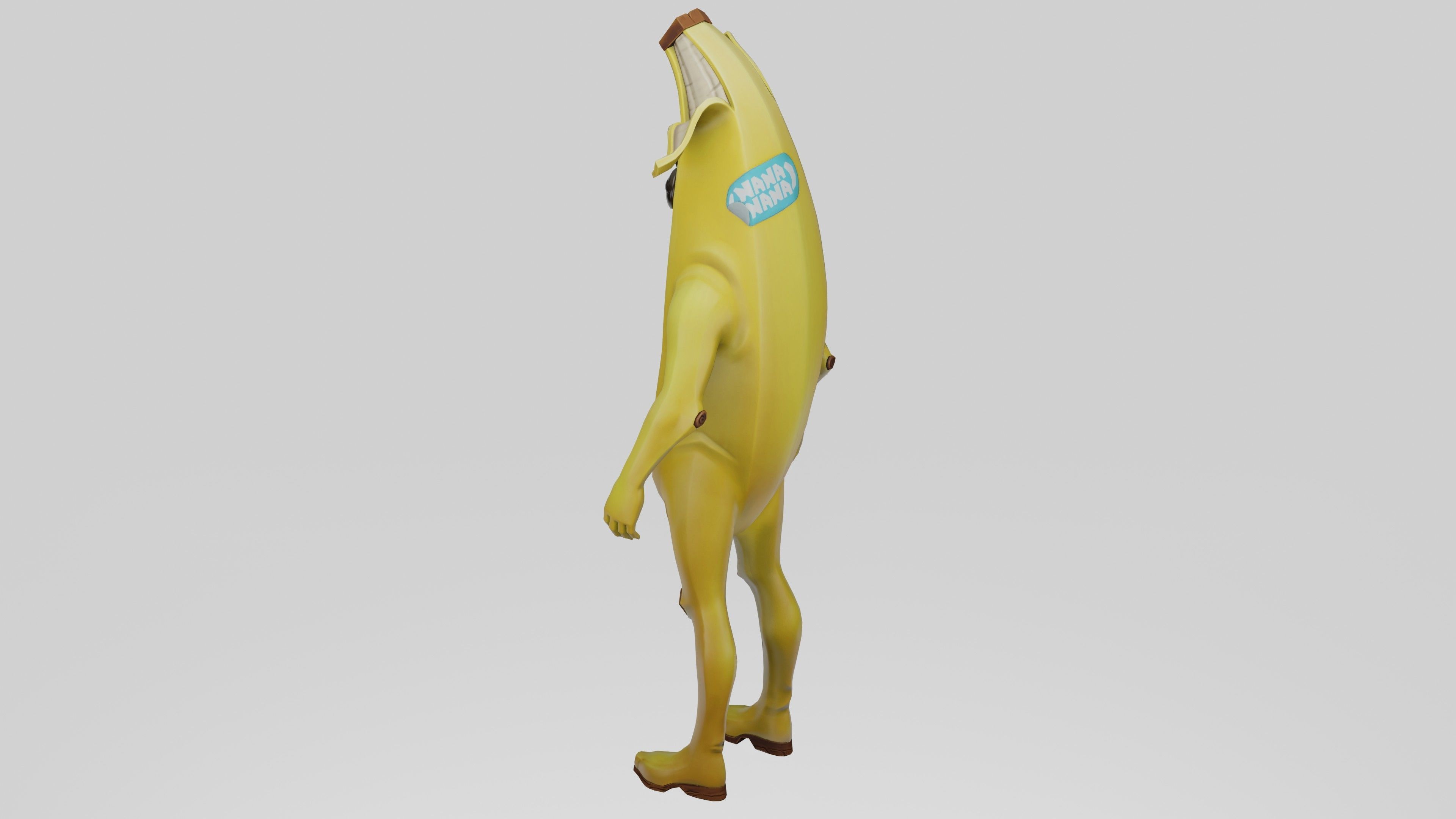 Peely Model Rigged Low-poly 3D model_38