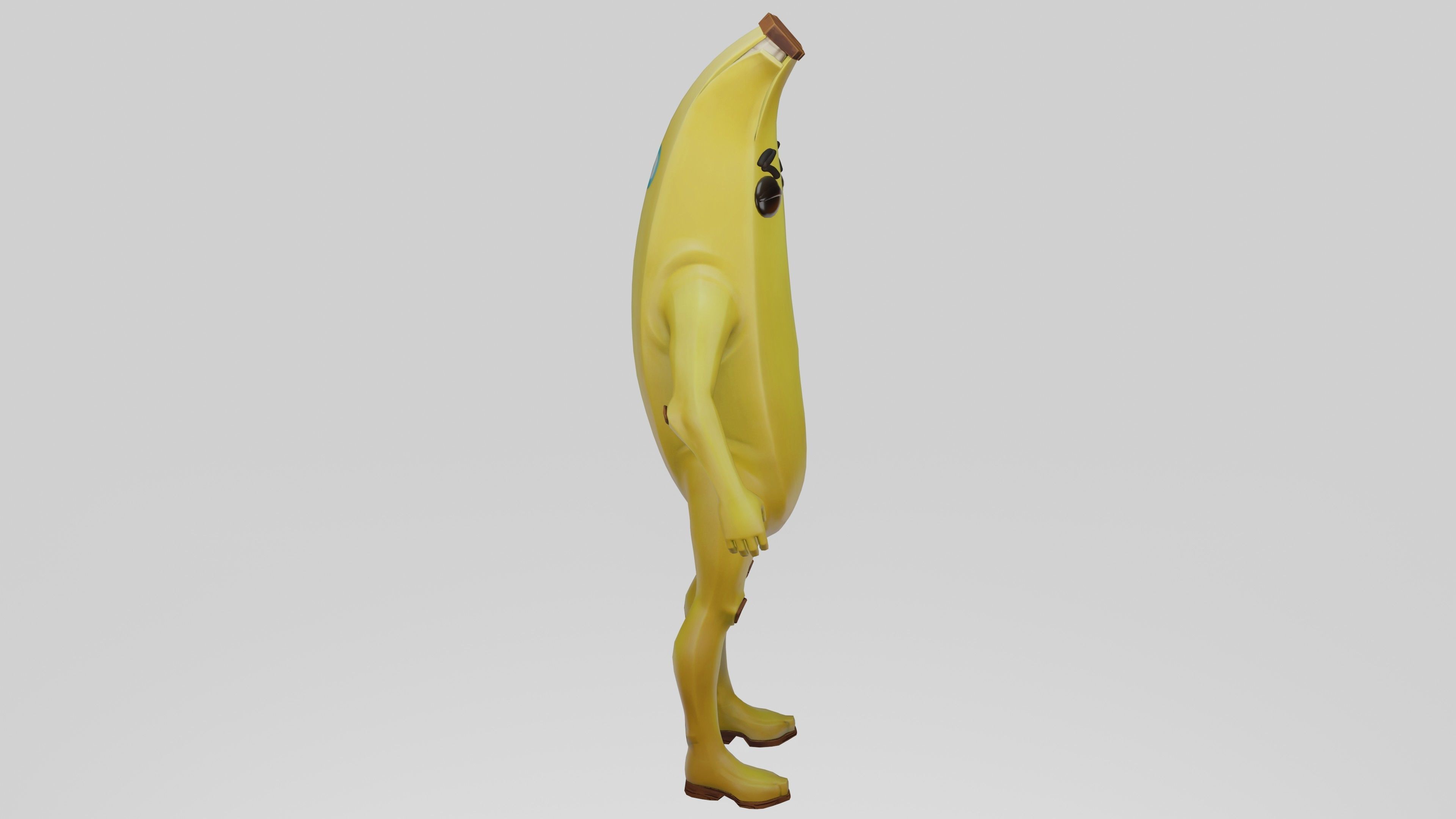 Peely Model Rigged Low-poly 3D model_21