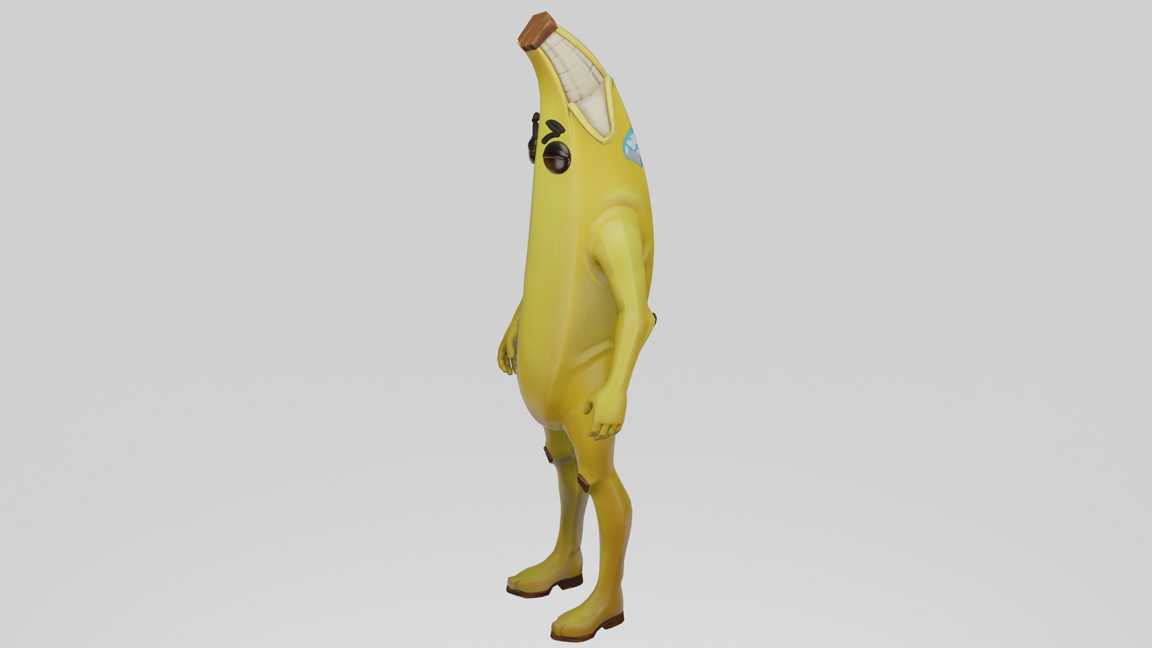 Peely Model Rigged Low-poly 3D model_46