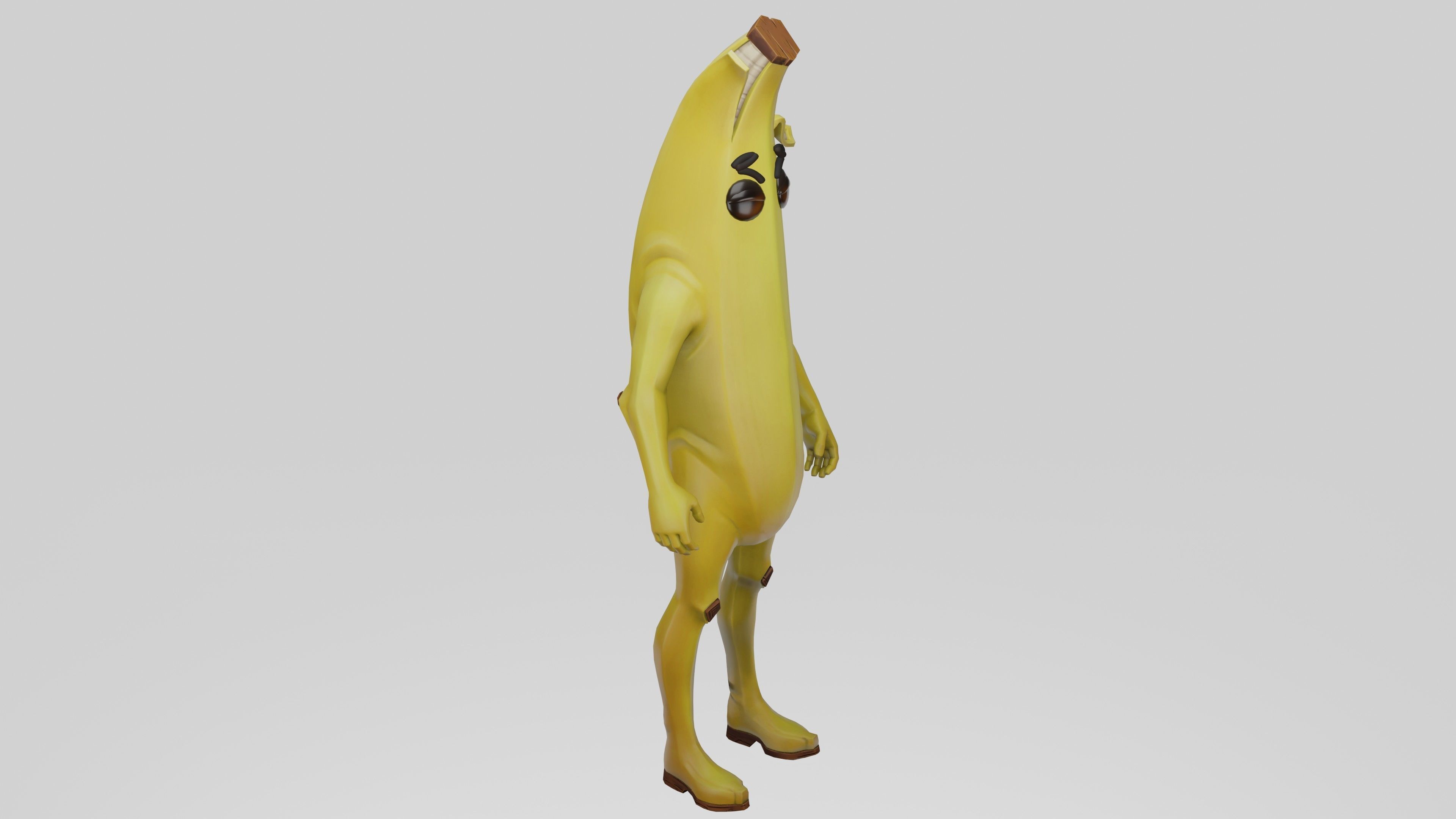 Peely Model Rigged Low-poly 3D model_17