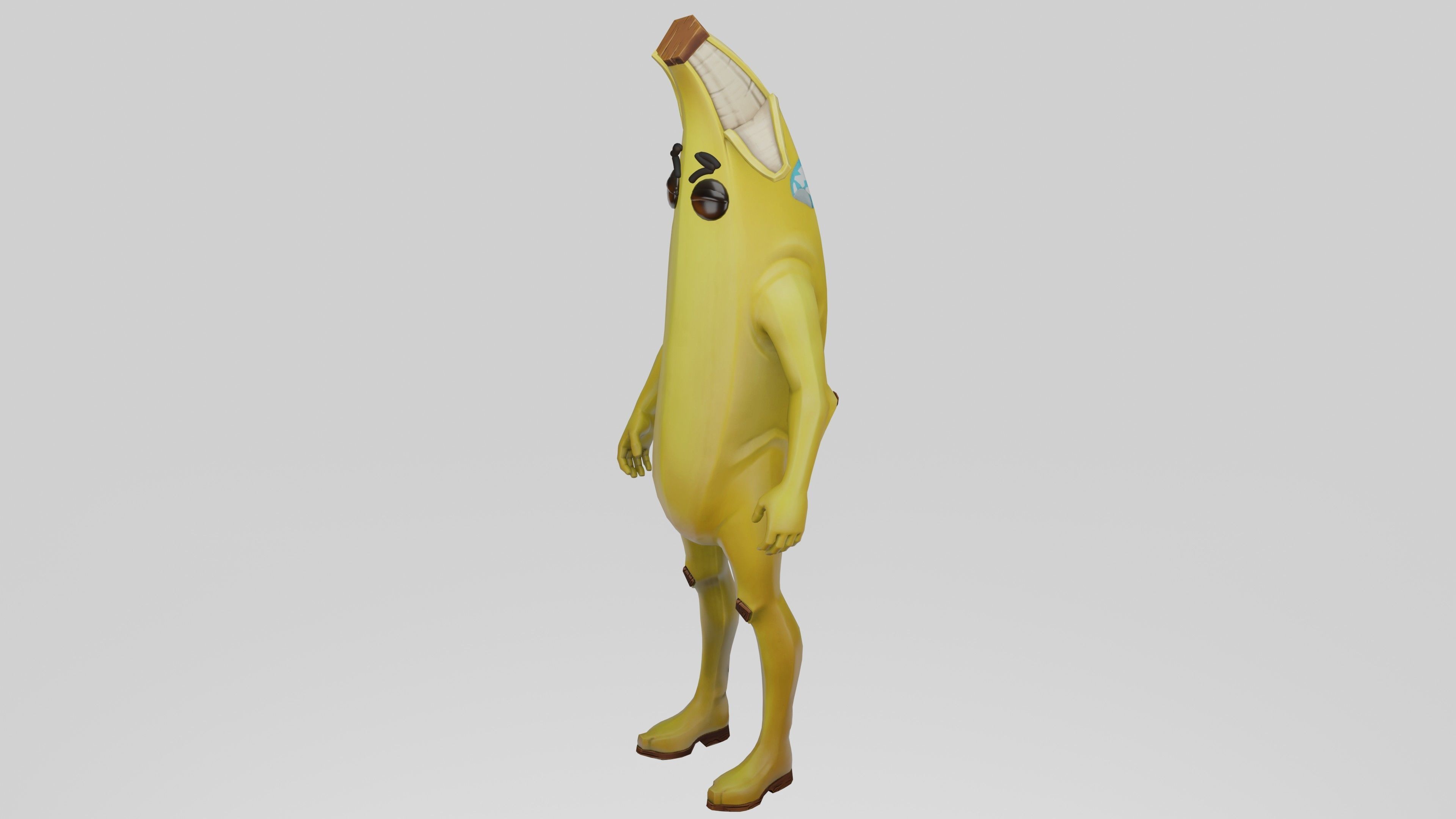 Peely Model Rigged Low-poly 3D model_47
